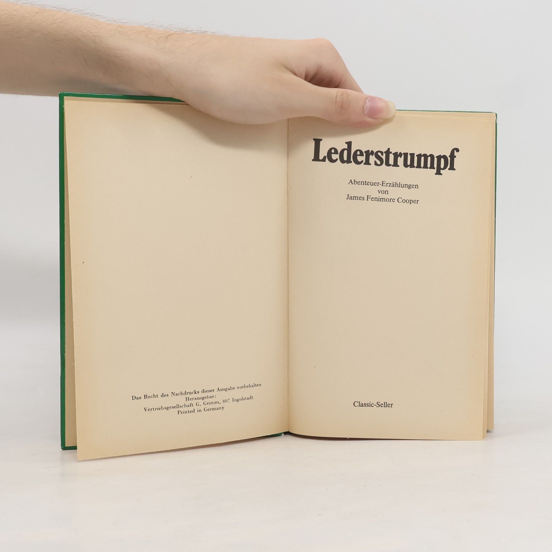 James Fenimore Cooper Lederstrumpf