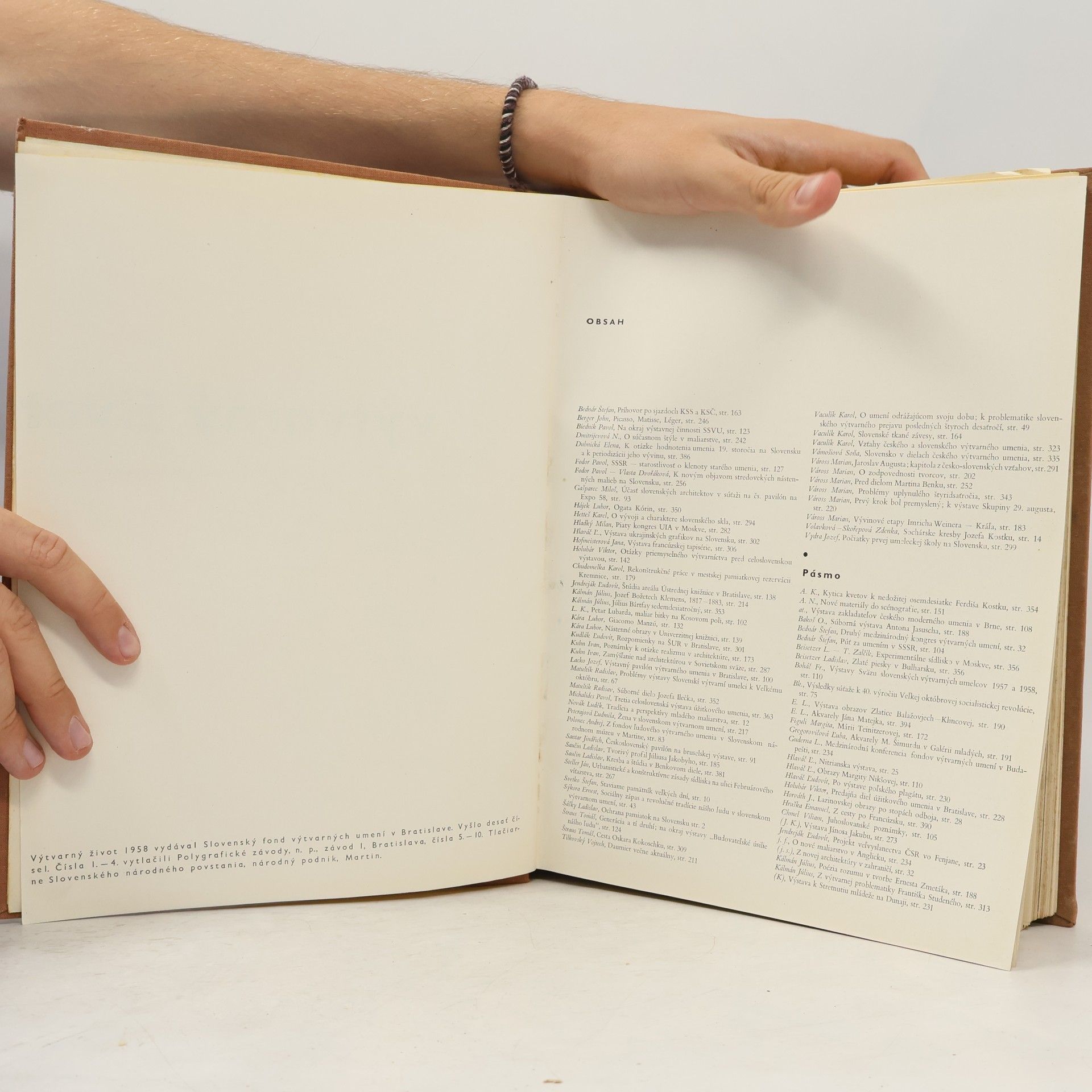 Collectif d'auteurs Výtvarný život 1958-1959