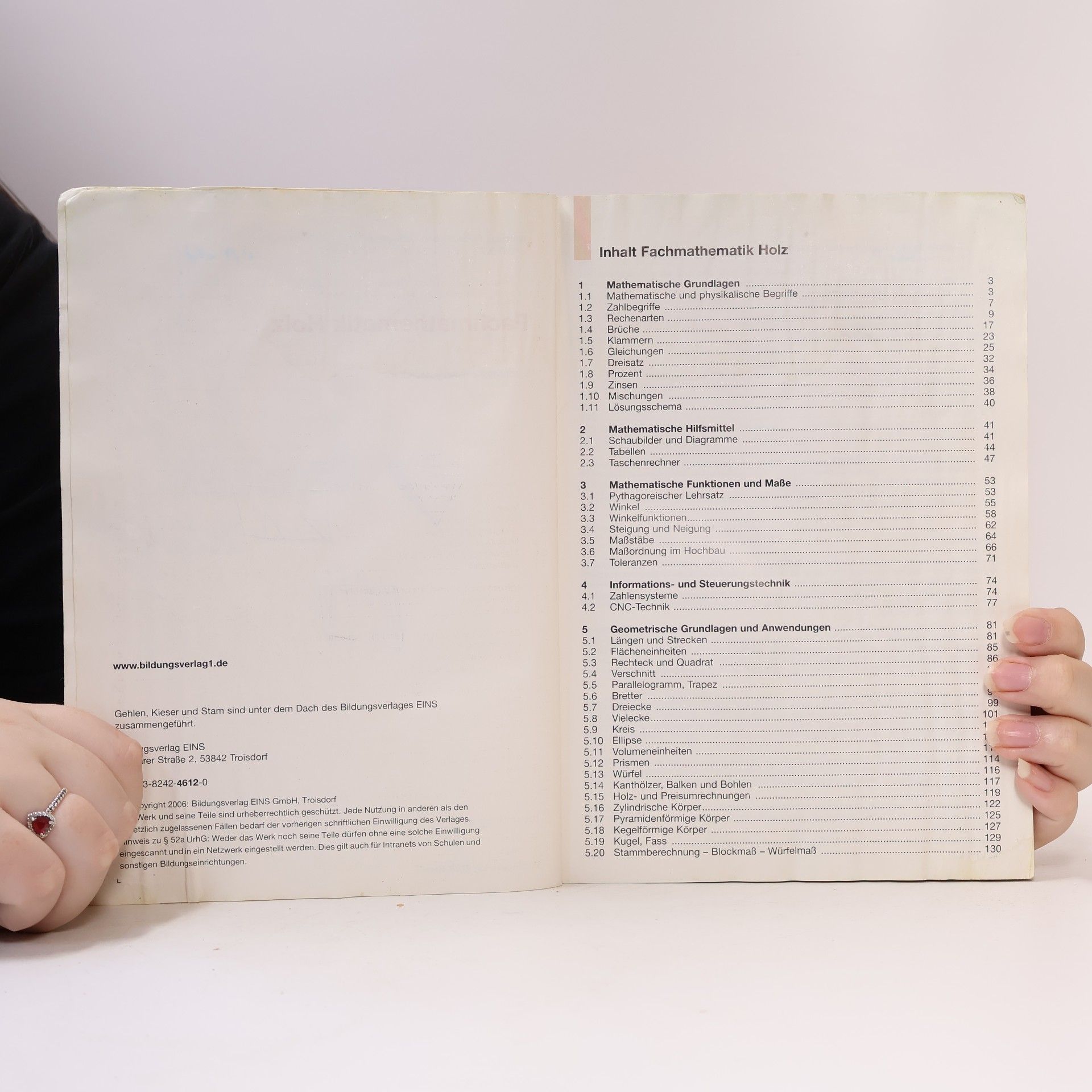 Hubert Lämmerzahl Fachmathematik Holz: Schülerband