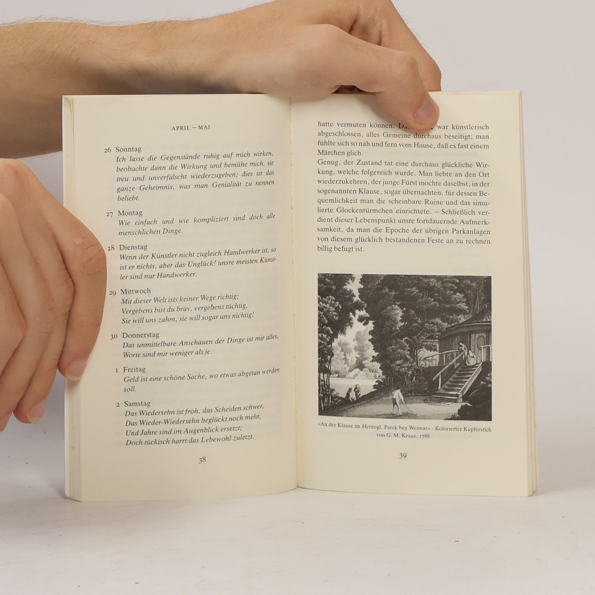 Effi Biedrzynski Mit Goethe durch das Jahr