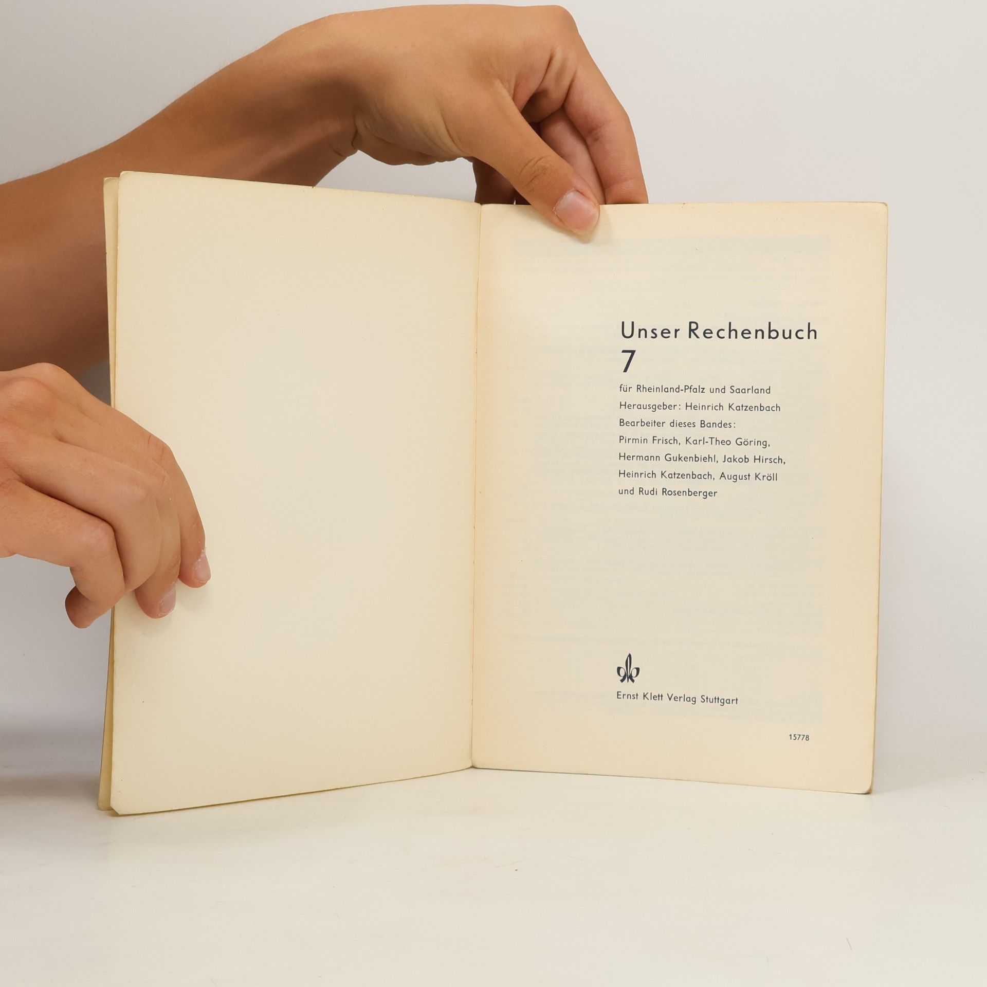 Various authors Unser Rechenbuch 7