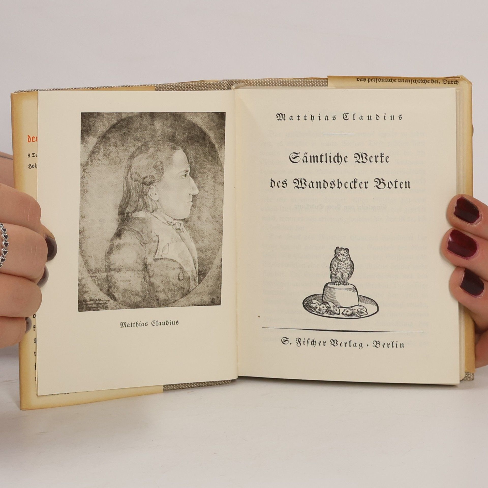 Matthias Claudius Sämtliche Werke des Wandsbecker Boten 1-3