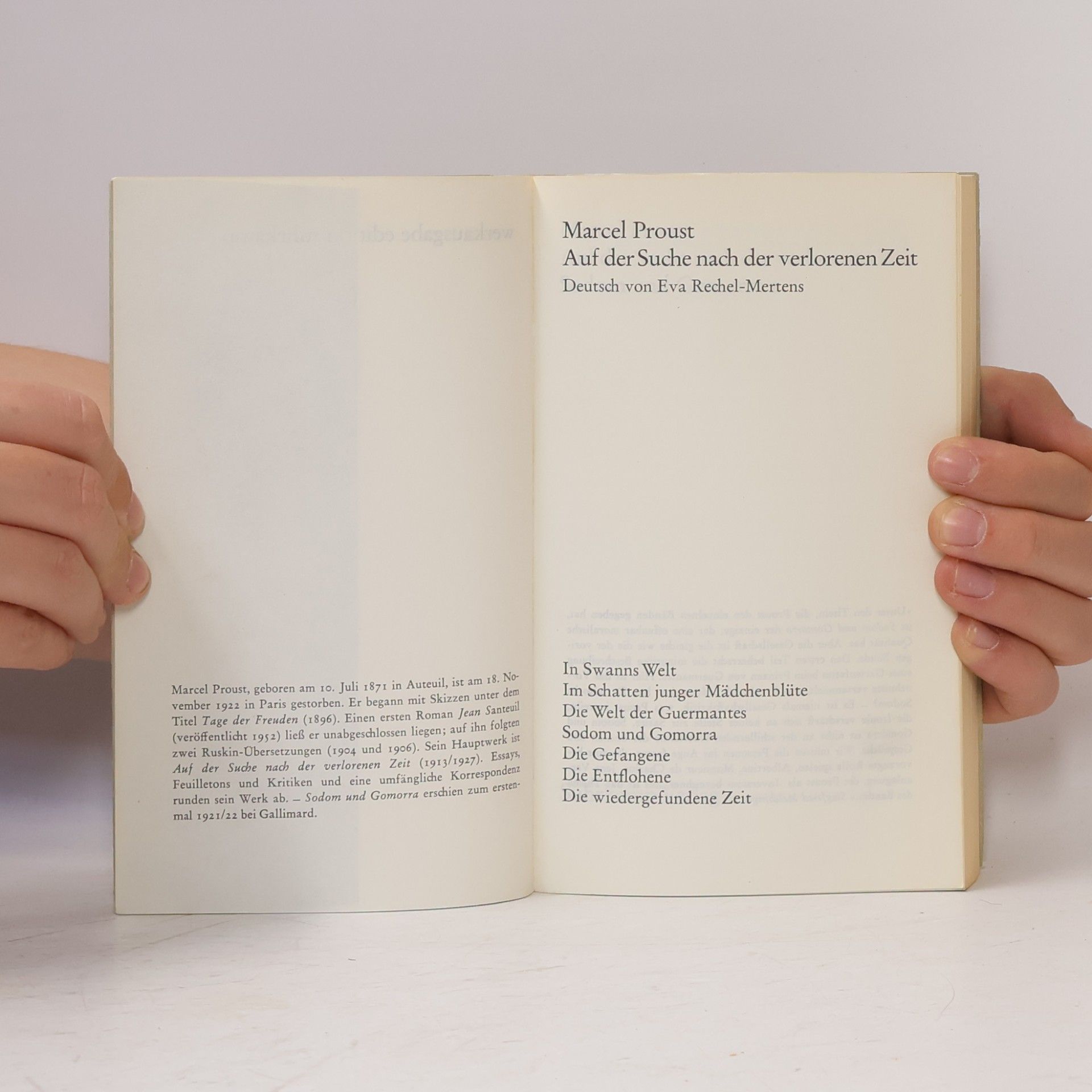 Marcel Proust Auf der Suche nach der verlorenen Zeit 8