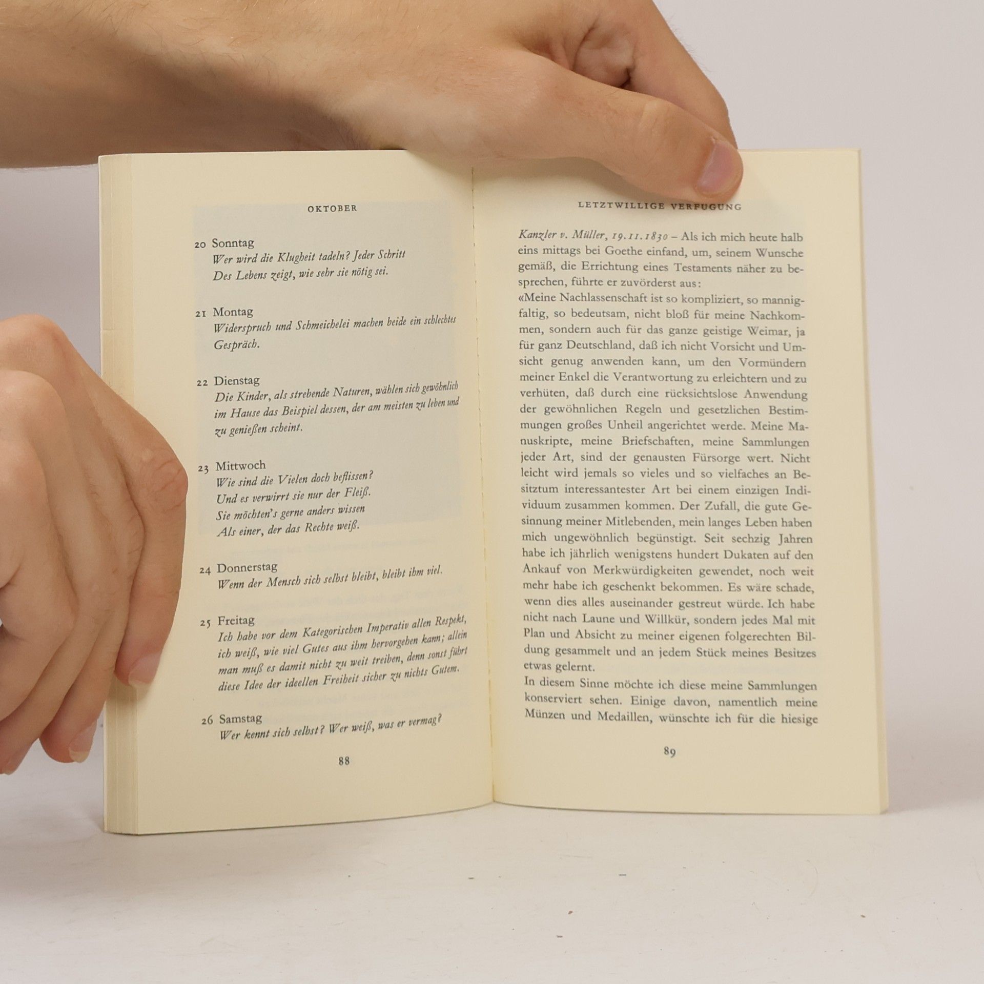 Johann Wolfgang von Goethe Mit Goethe durch das Jahr