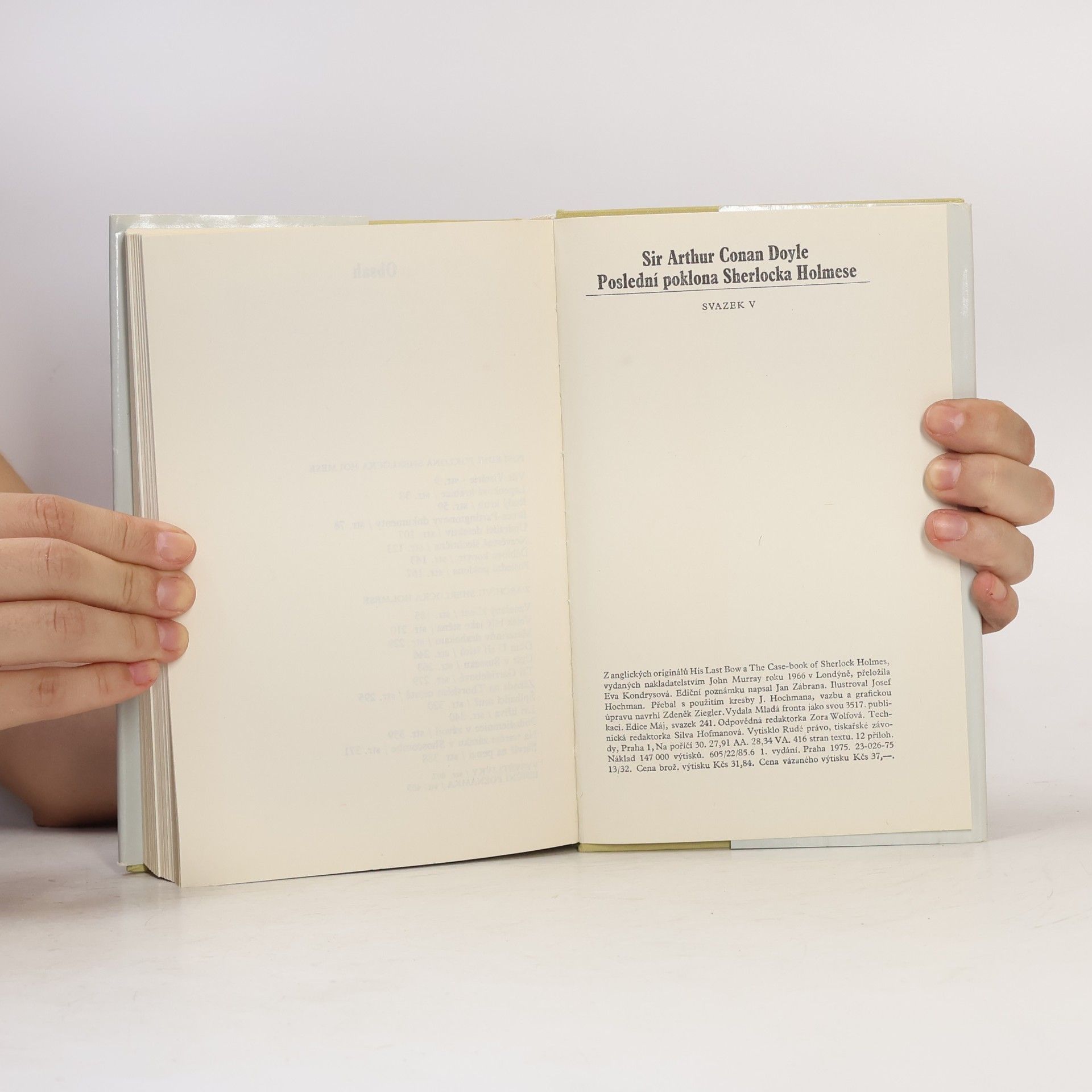 Arthur Conan Doyle Poslední poklona Sherlocka Holmese