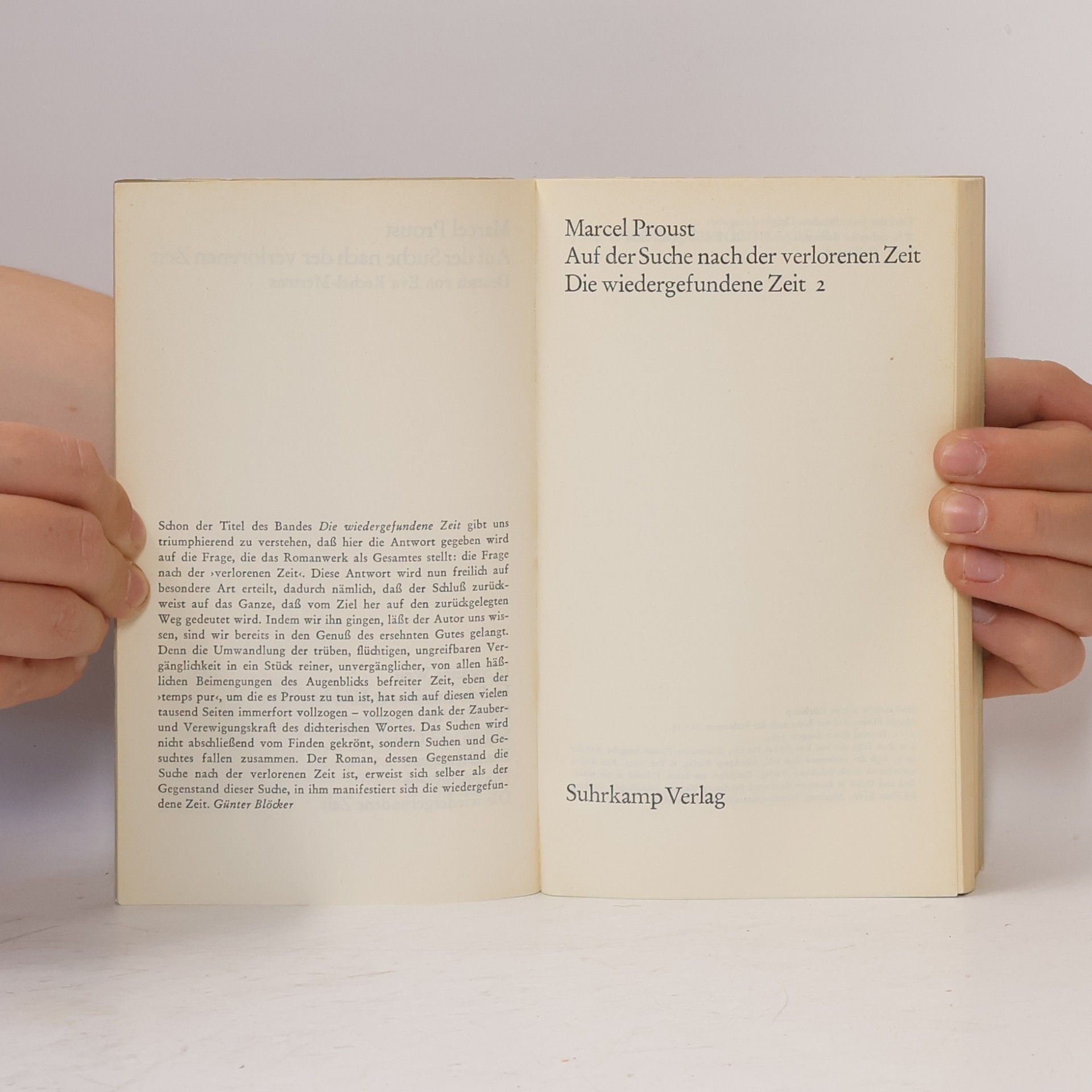 Marcel Proust Auf der Suche nach der verlorenen Zeit. Die wiedergefundene Zeit 2