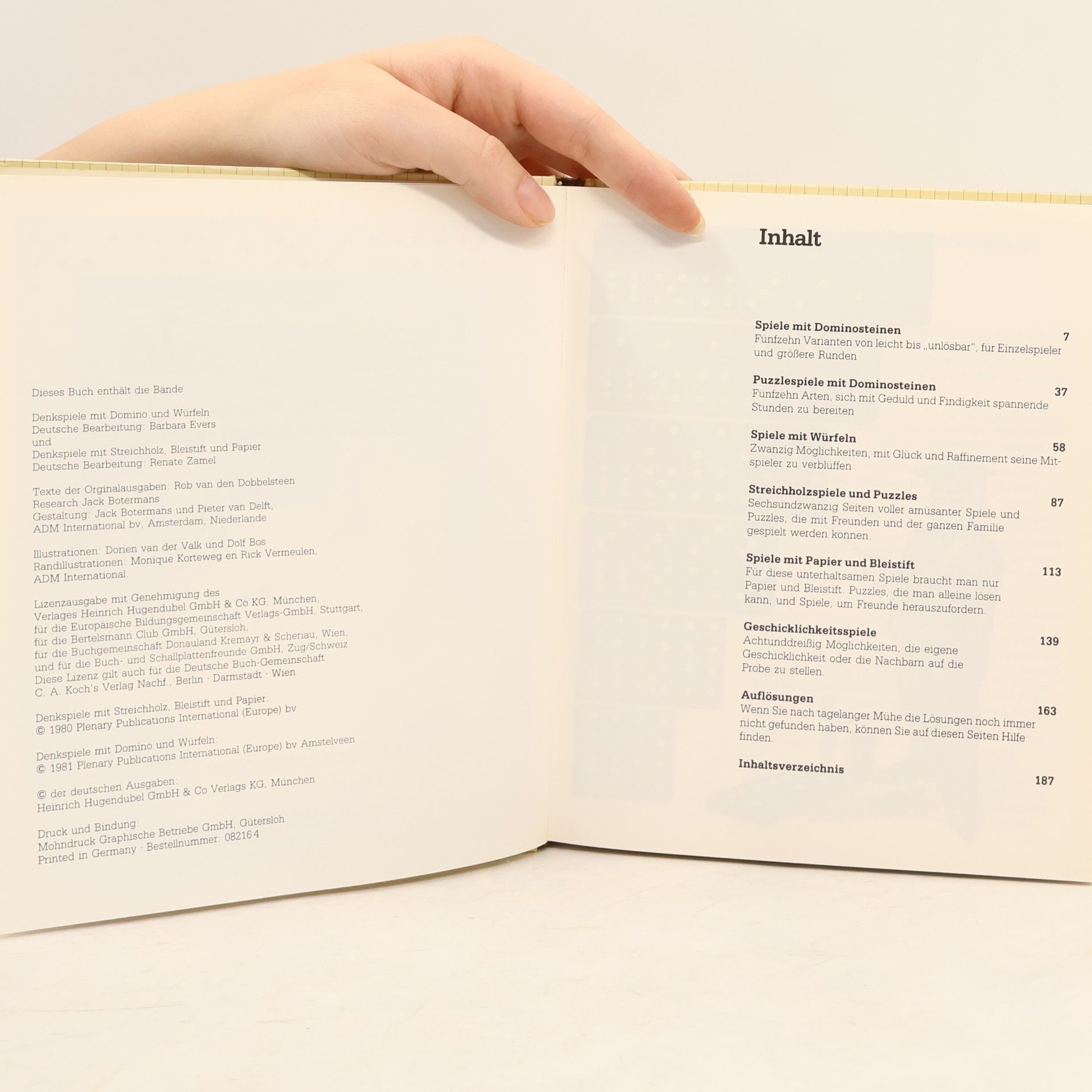 Autorenkollektiv Denkspiele mit Domino, Würfeln, Streichholz, Bleistift und Papier