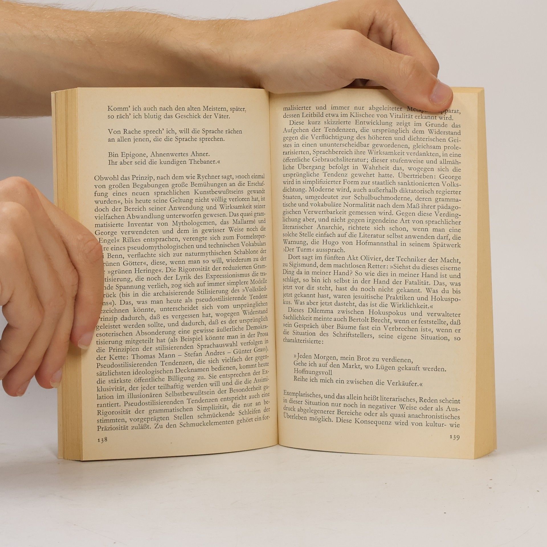 Helmut Heissenbüttel Über Literatur Aufsätze
