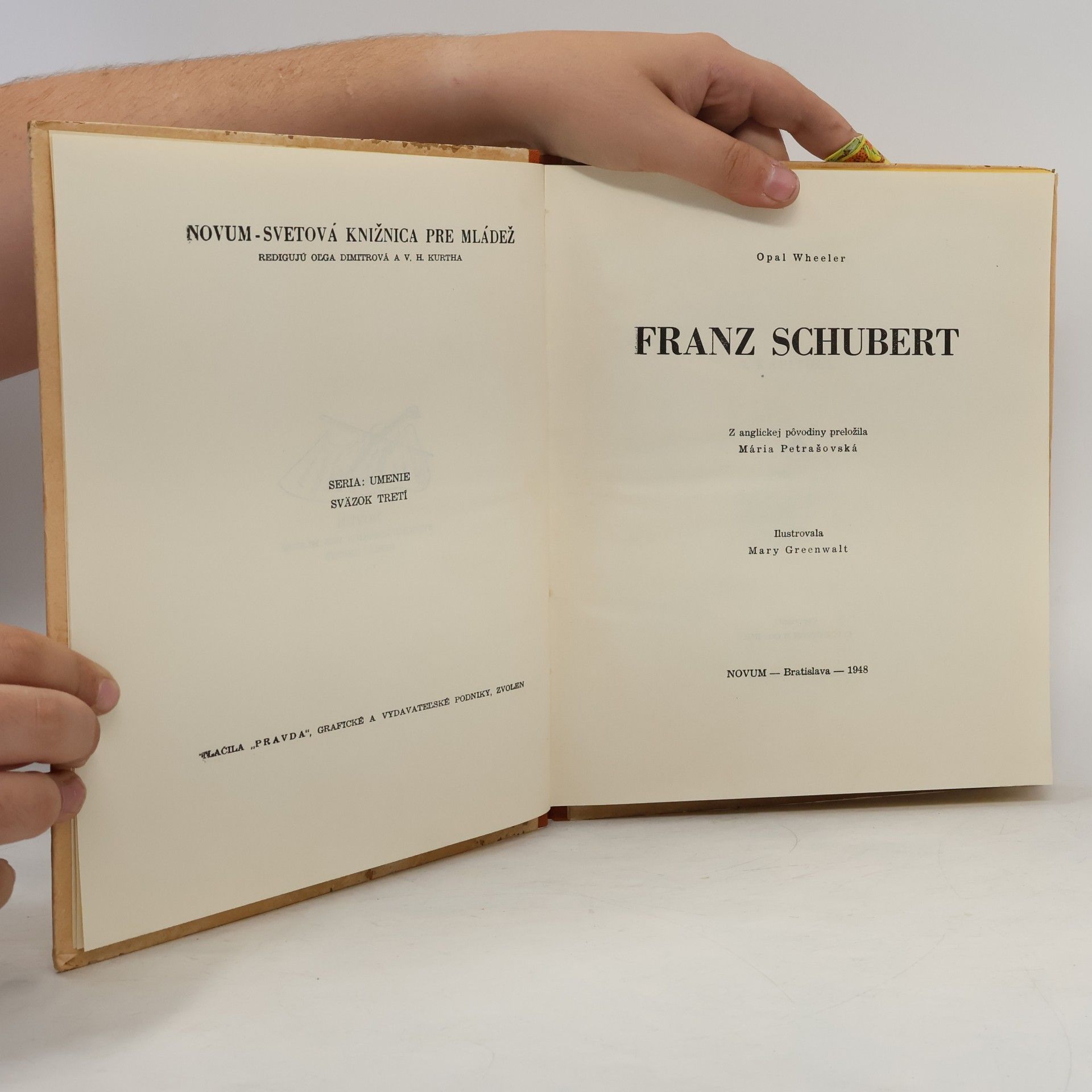 Opal Wheeler Franz Schubert