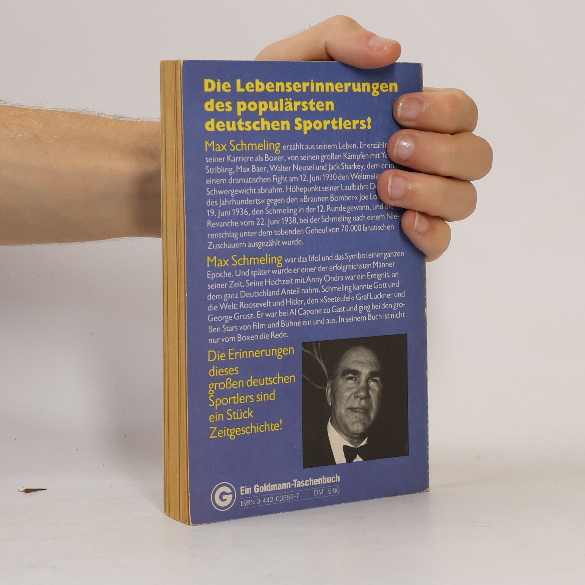 Max Schmeling ... 8, 9, aus!