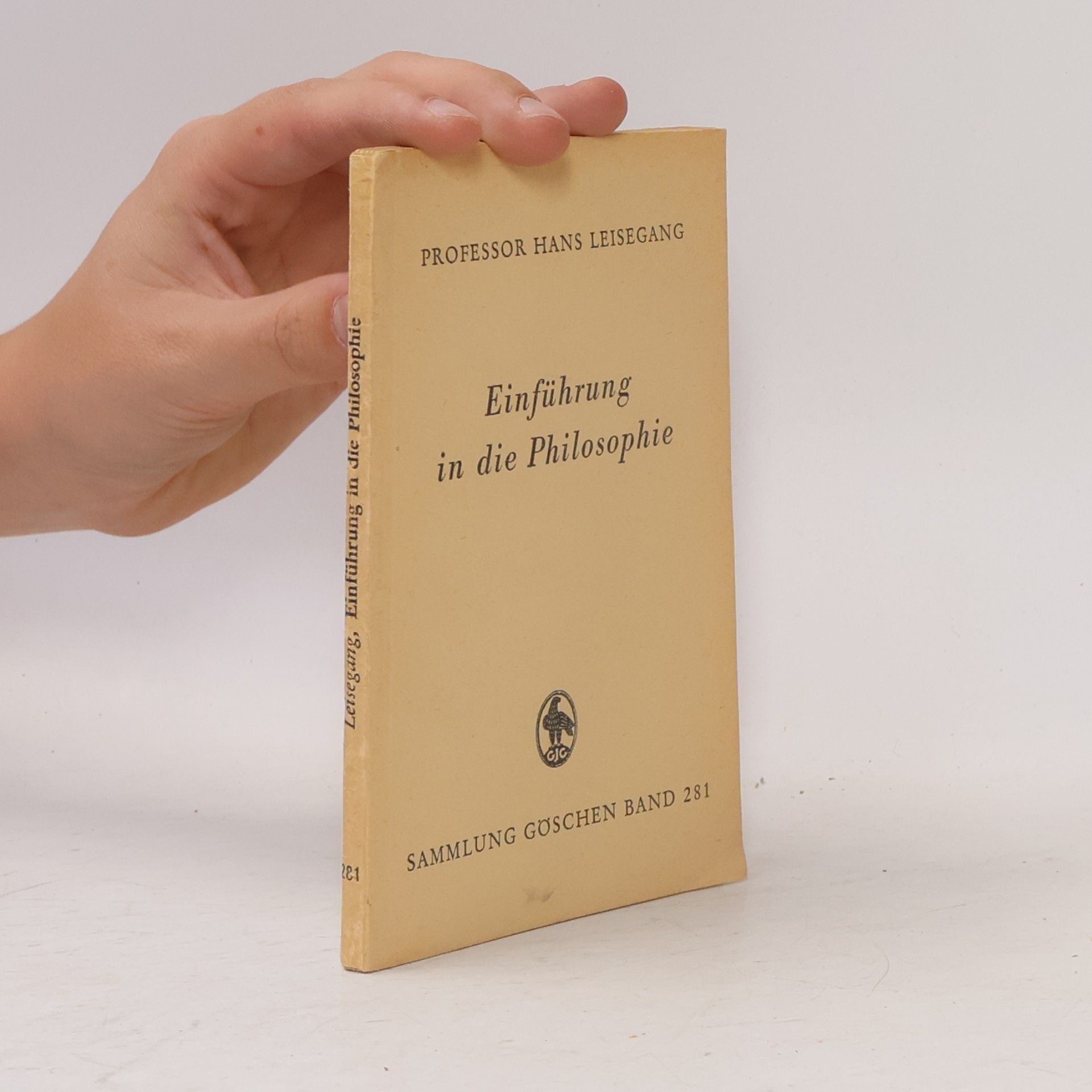 Hans Leisegang Einführung in die Philosophie