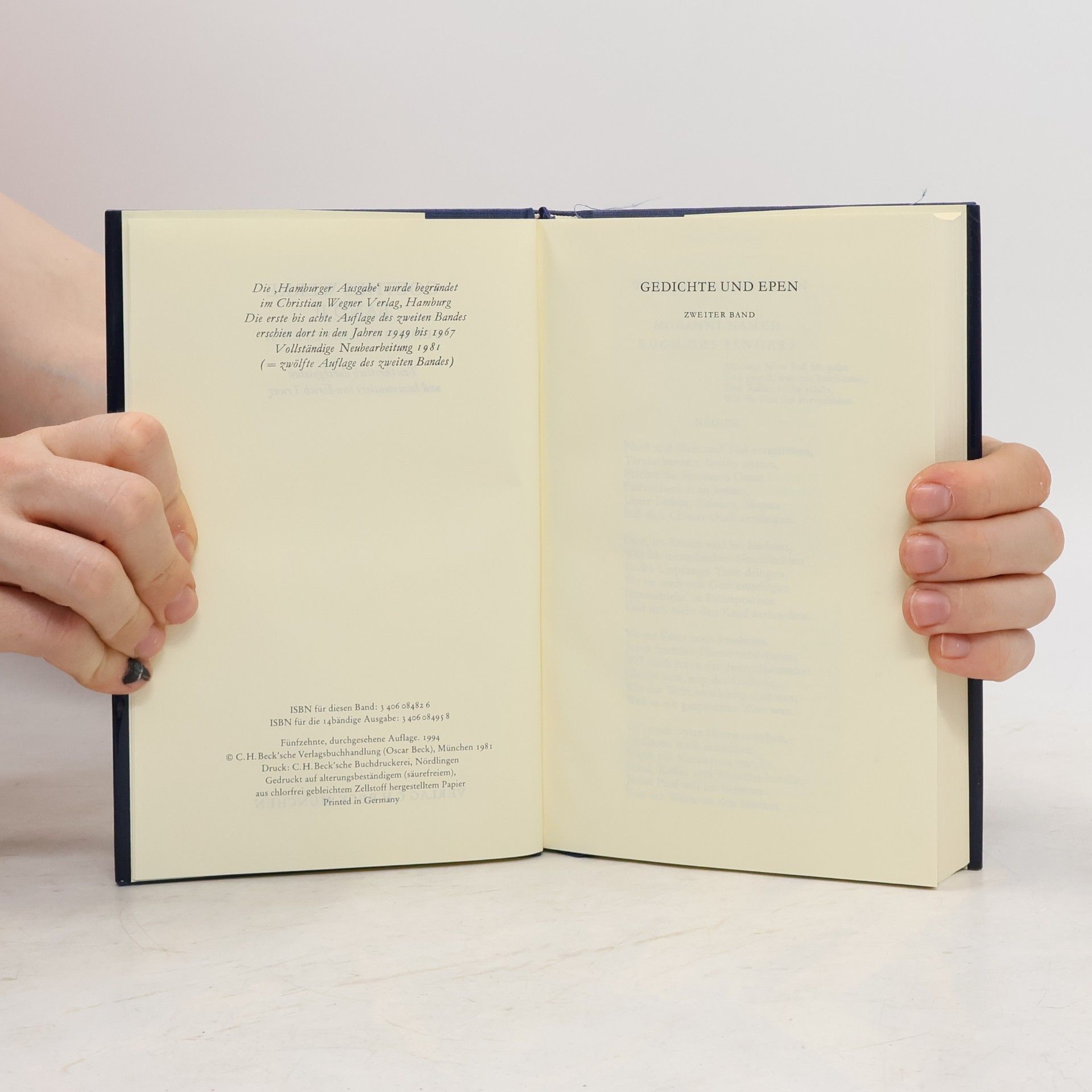 Johann Wolfgang von Goethe Goethes Werke: Hamburger Ausgabe - 2: Gedichte und Epen. Tl.2 - Kommentare und Register