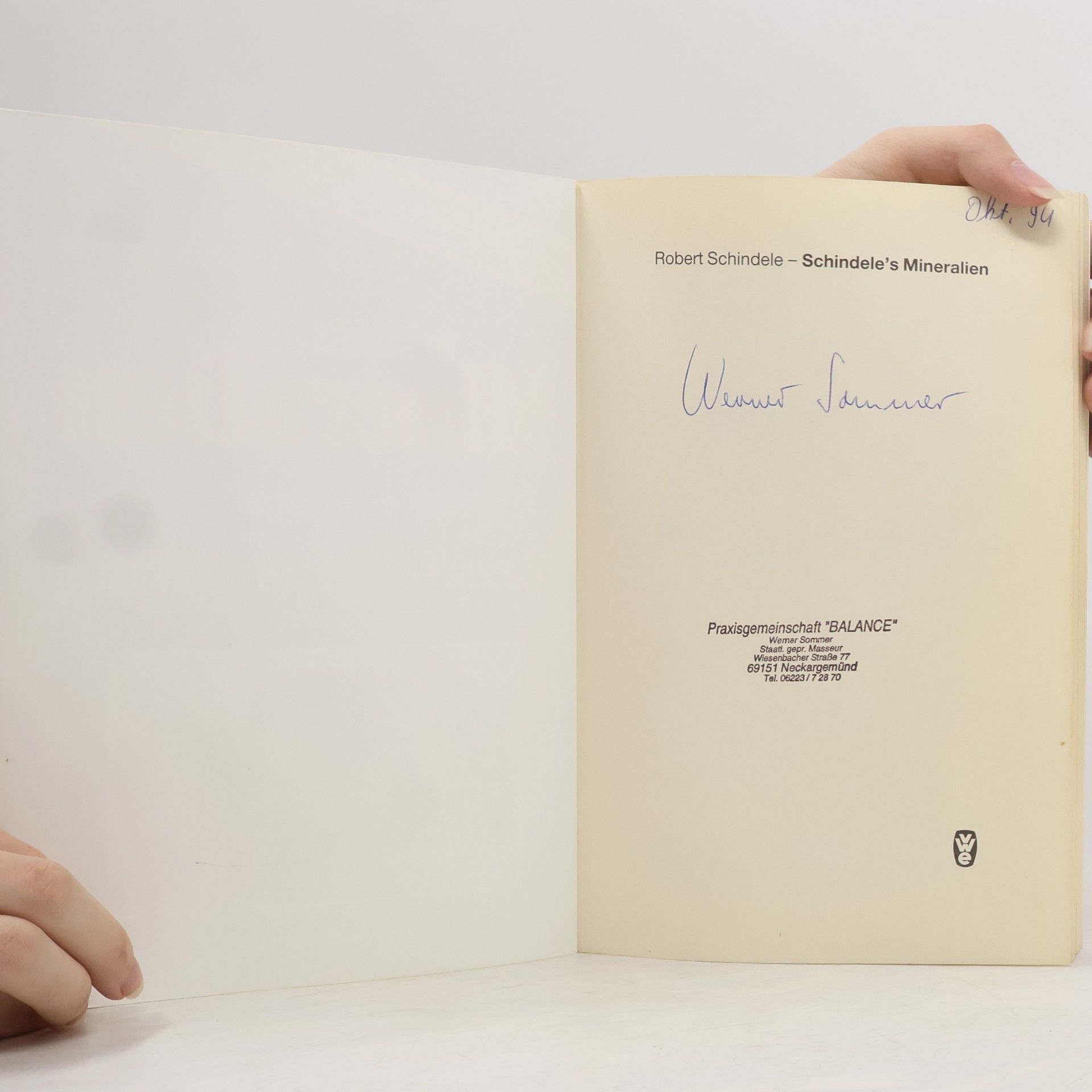 Robert Schindele Schindele's Mineralien mit den mineralstoffen für Mensch, Tier und Natur
