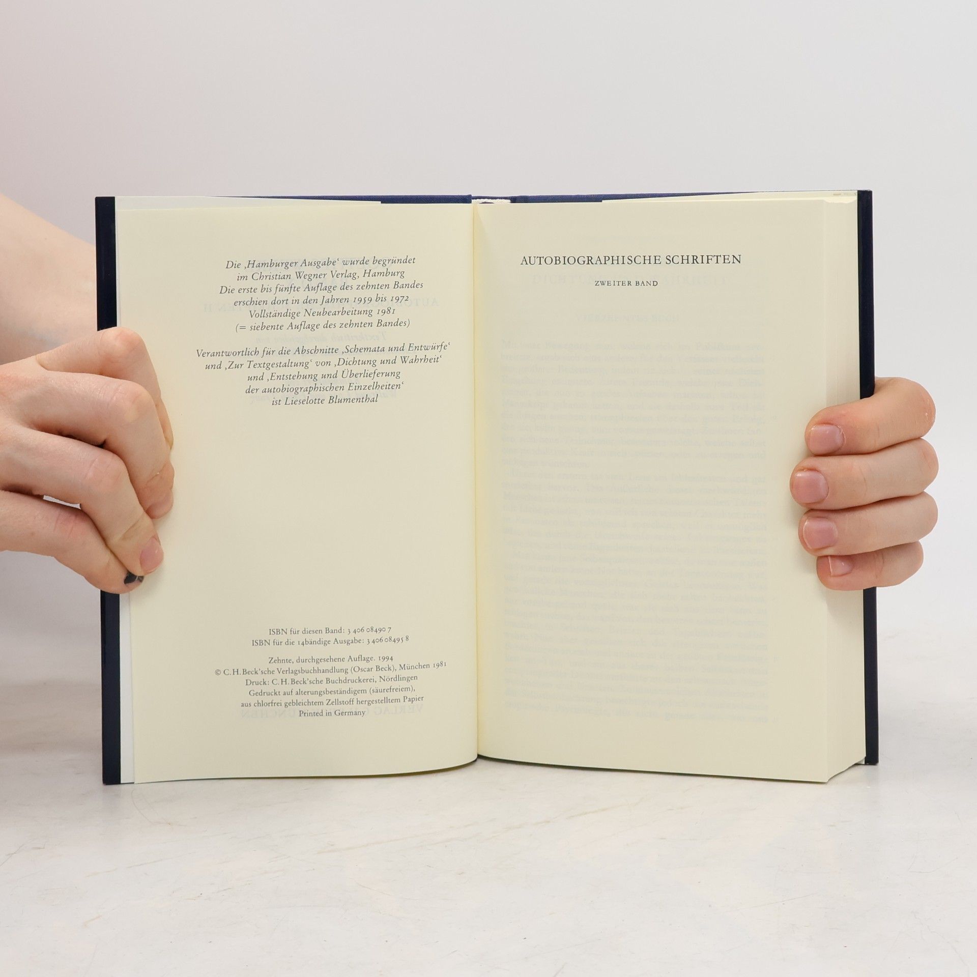 Johann Wolfgang von Goethe Goethes Werke: Hamburger Ausgabe - 10: Autobiographische Schriften II