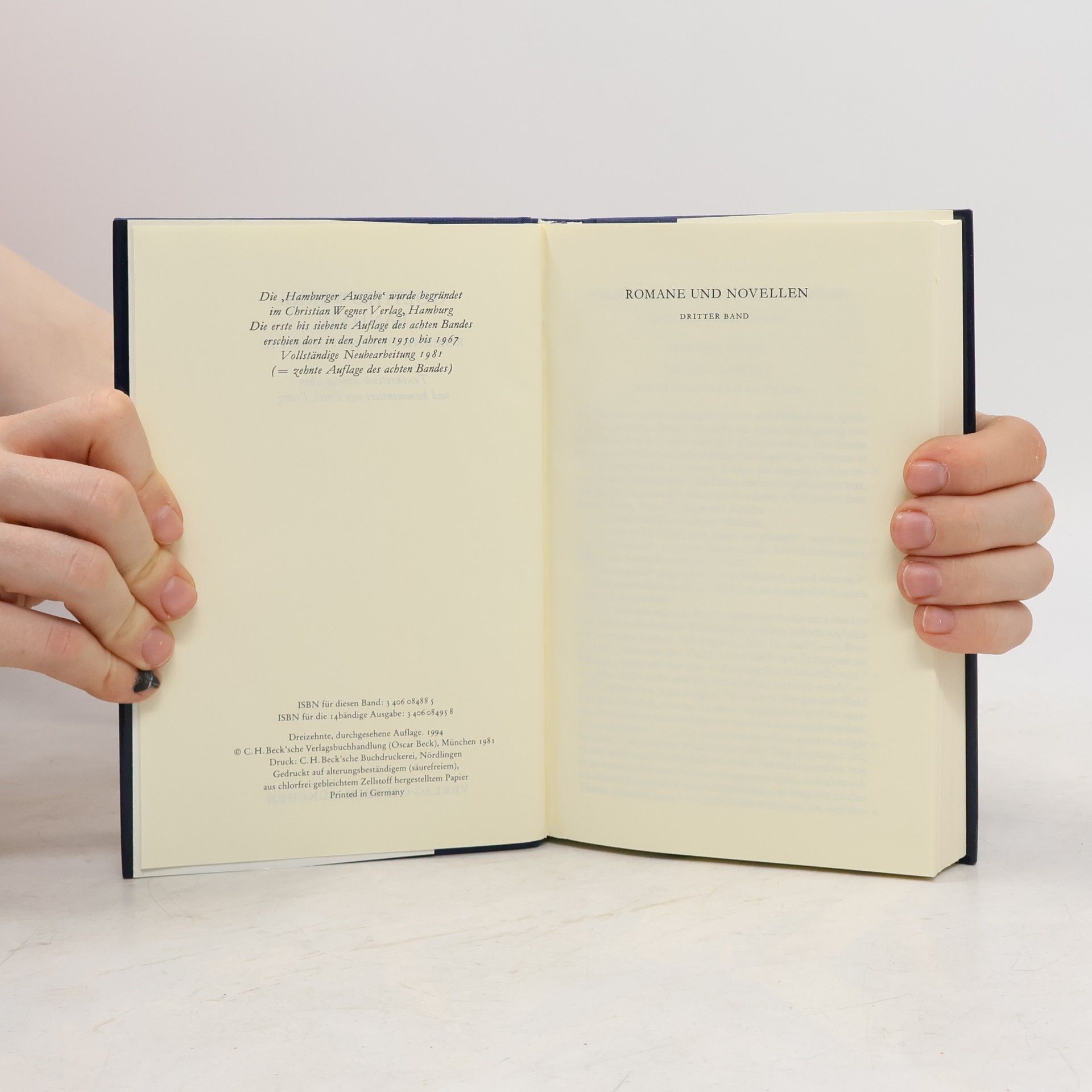 Johann Wolfgang von Goethe Goethes Werke - 8: Romane und Novellen. Tl.3 - Hamburger Ausgabe