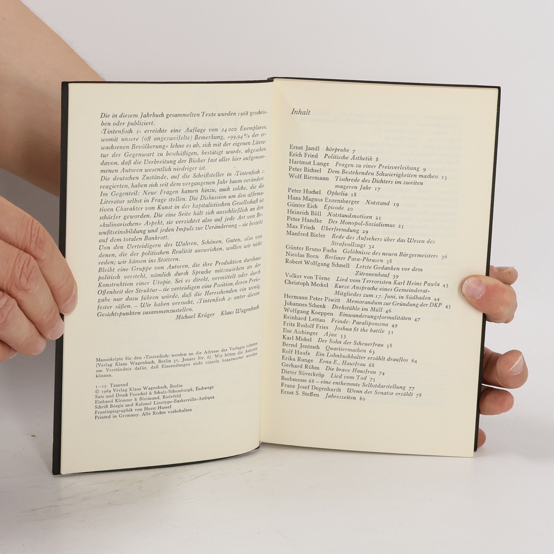 Kolektiv autorů Tintenfisch 2. Jahrbuch für Literatur