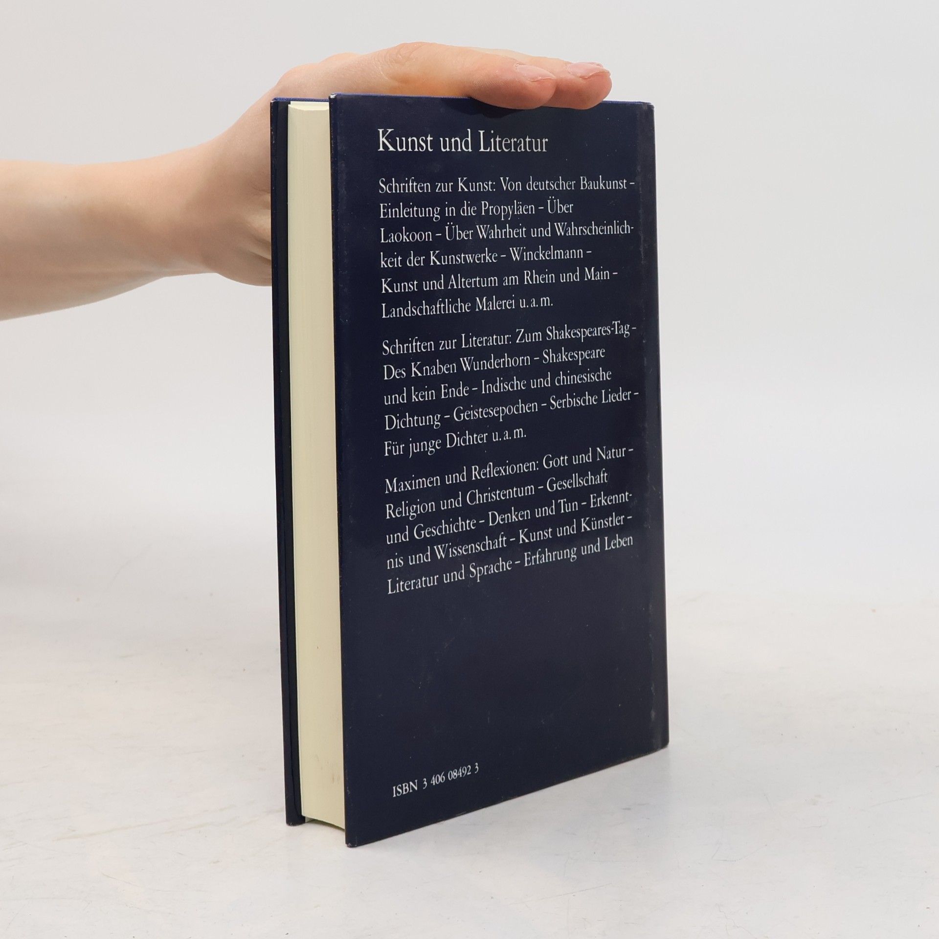 Sabina Jankovičová Schriften zur Kunst. Schriften zur Literatur. Maximen und Reflexionen