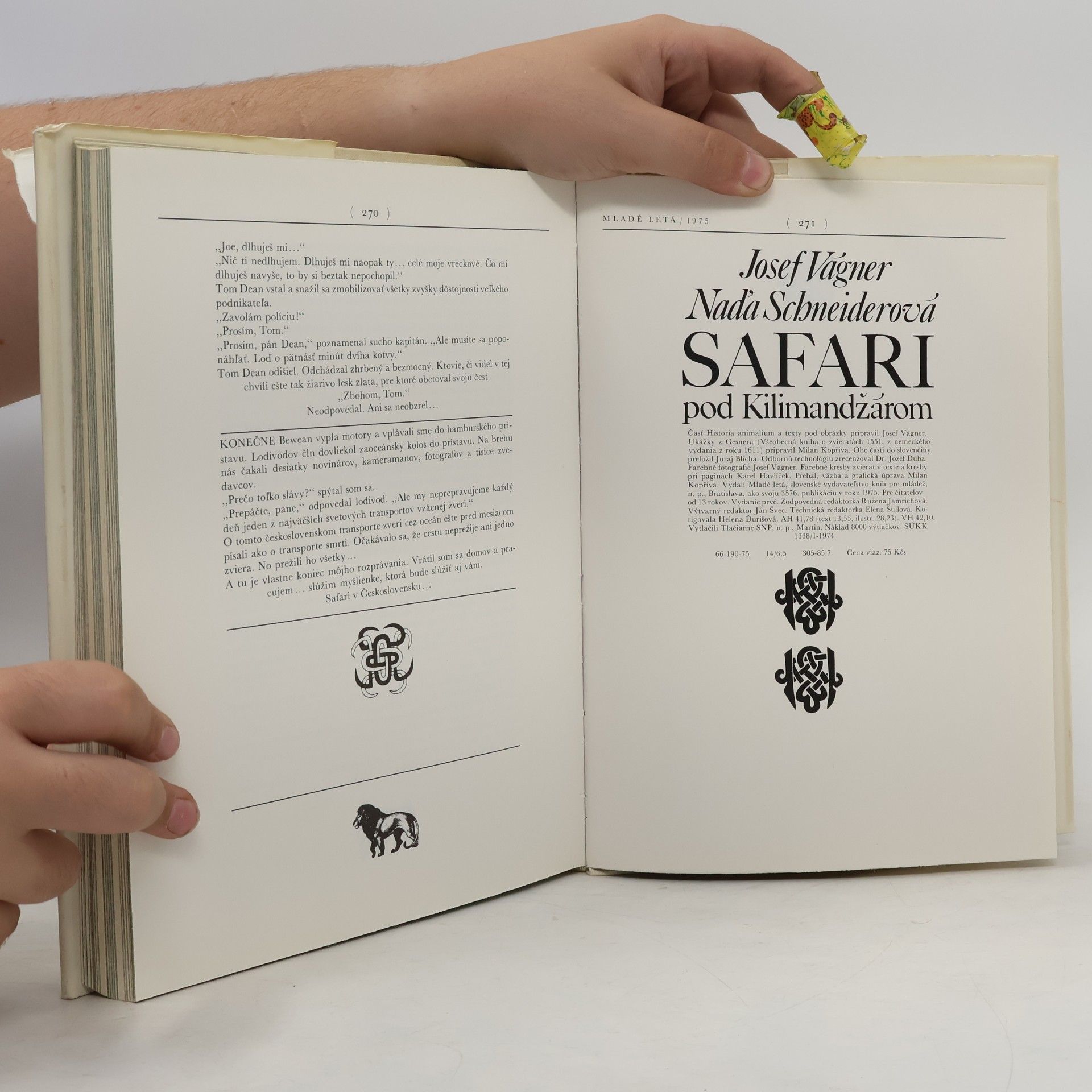 Josef Vágner Safari pod Kilimandžárom