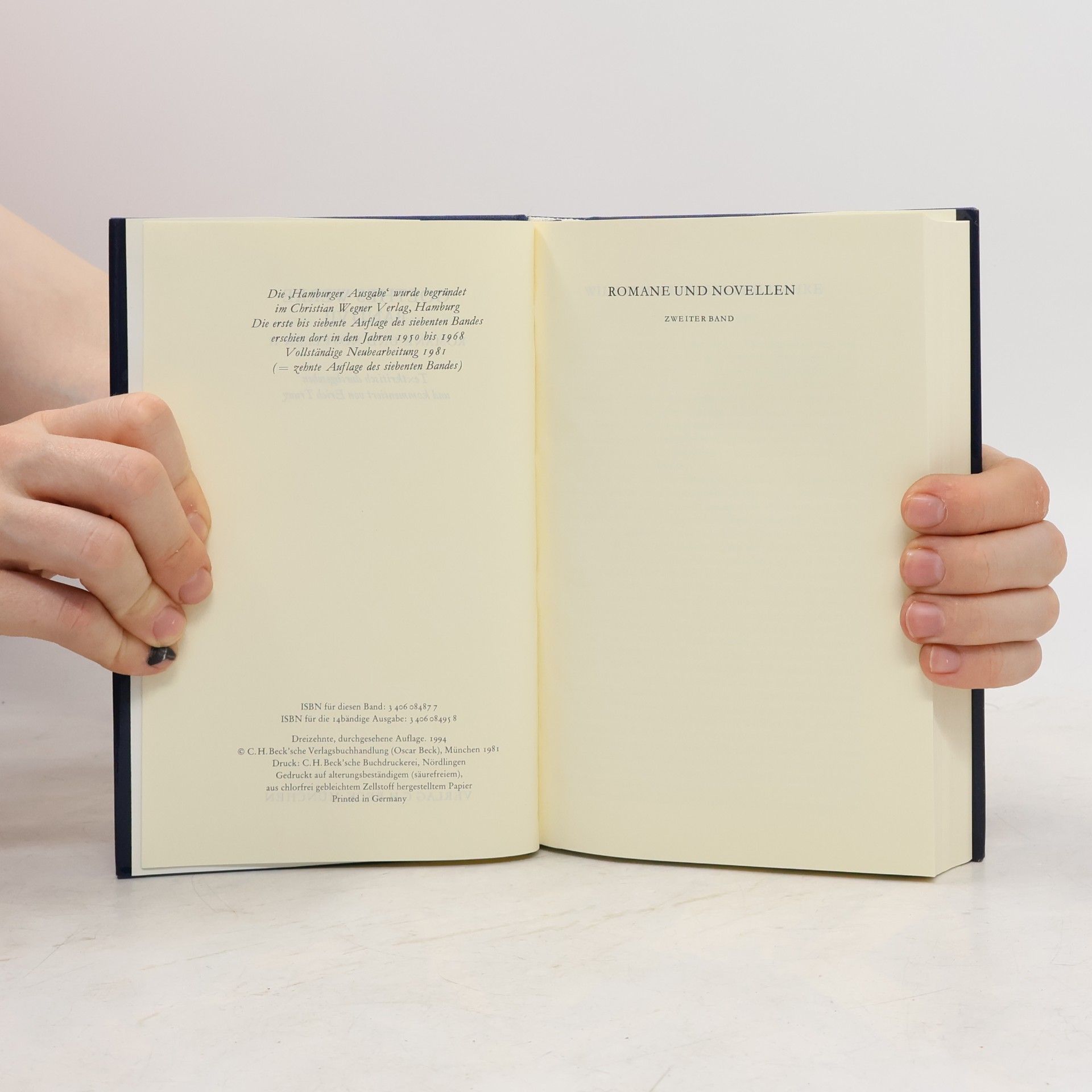 Johann Wolfgang von Goethe Goethe Werke, Hamburger Ausgabe in 14 Bänden - 7: Romane und Novellen. Tl.2