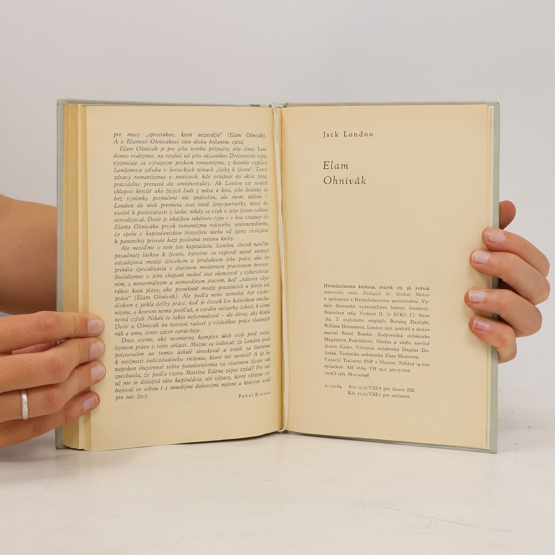 Jack London Elam Ohnivák