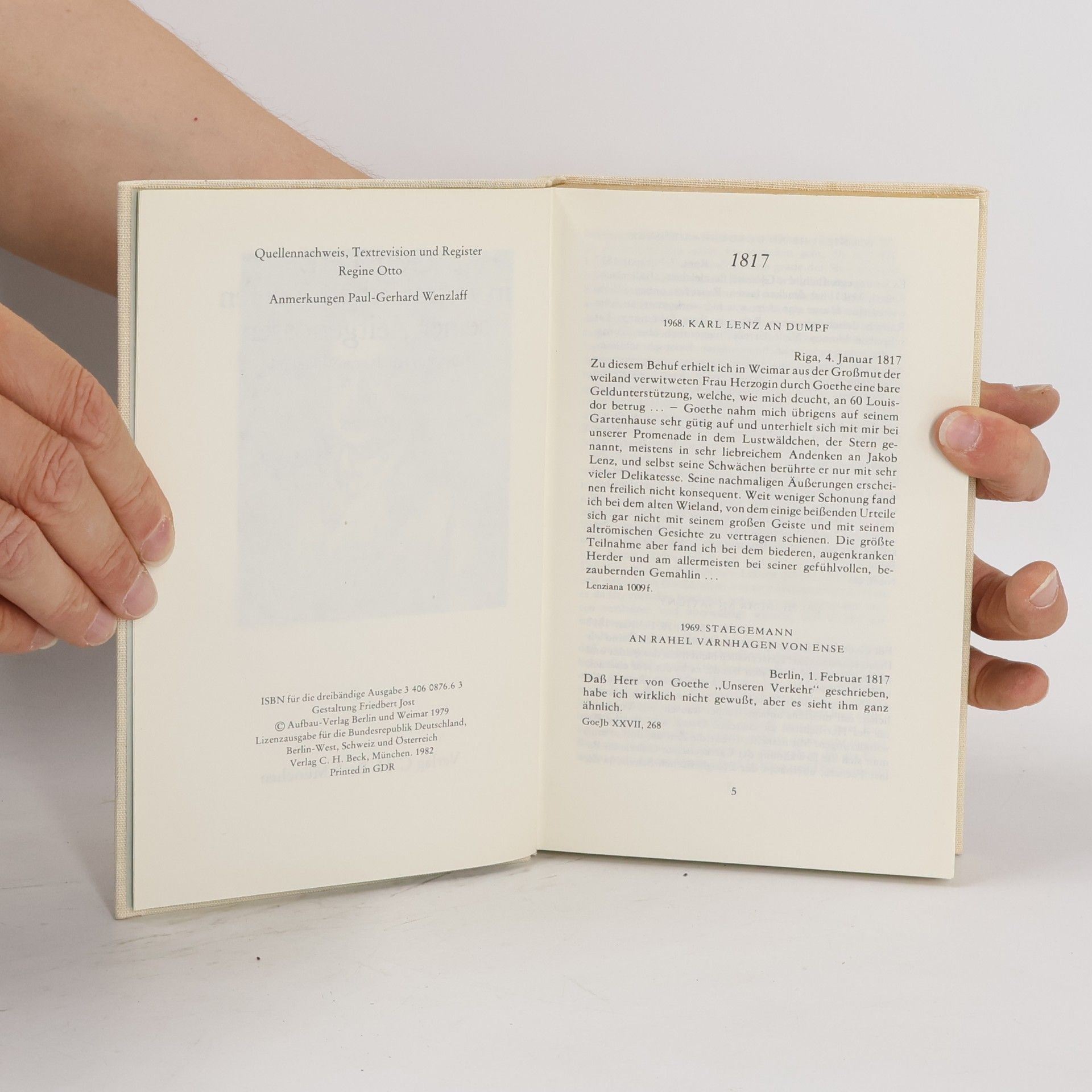 Regine Otto Goethe in vertraulichen Briefen seiner Zeitgenossen