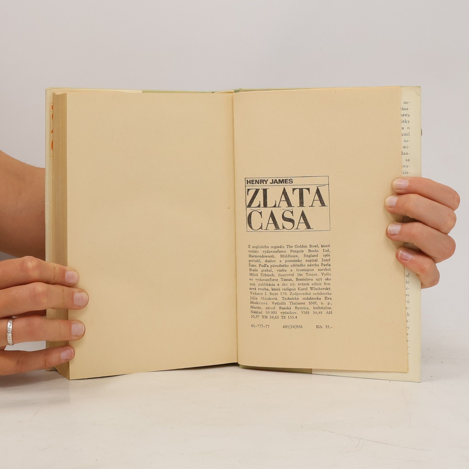 Henry James Zlatá čaša