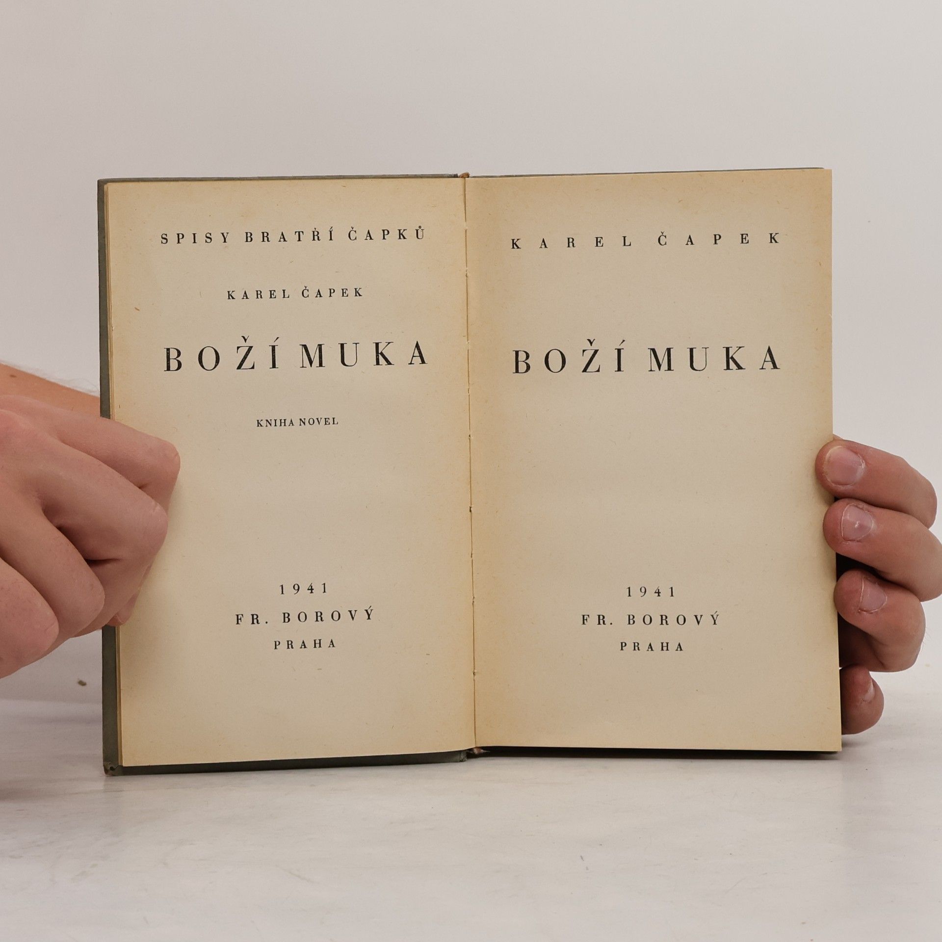 Karel Čapek Boží muka