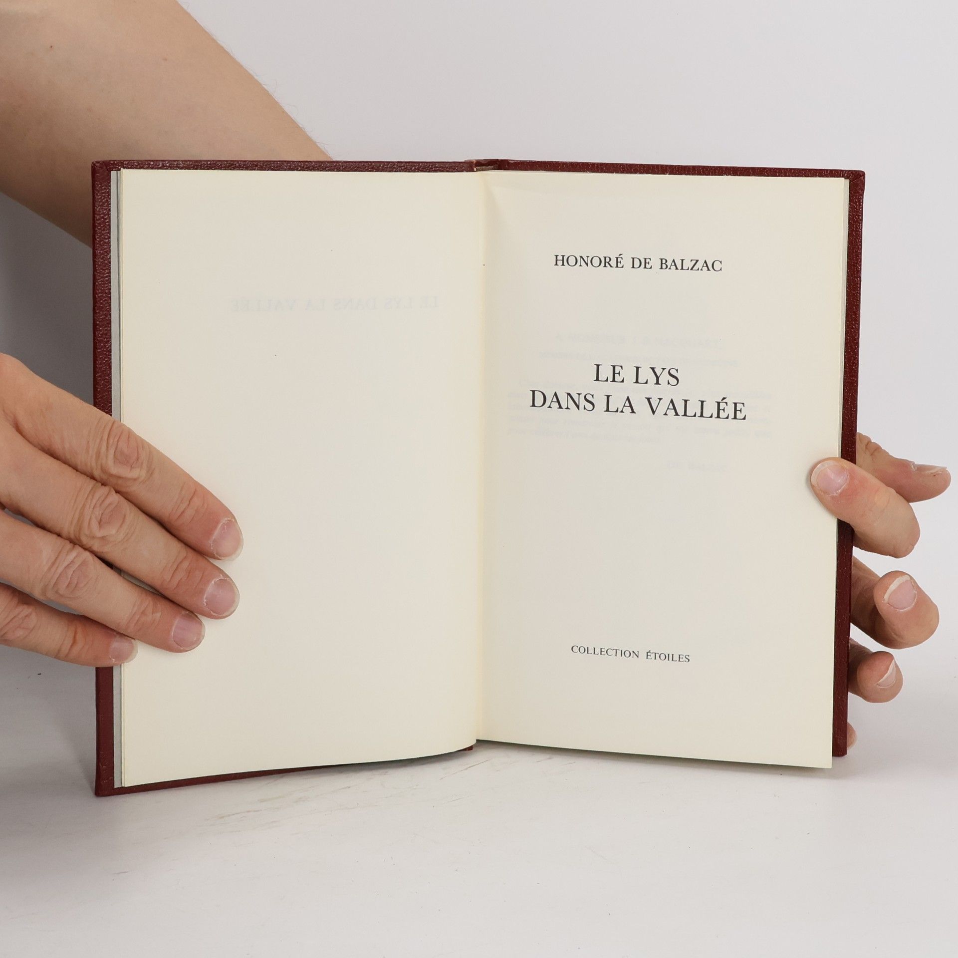 Honoré de Balzac Le lys dans la valée