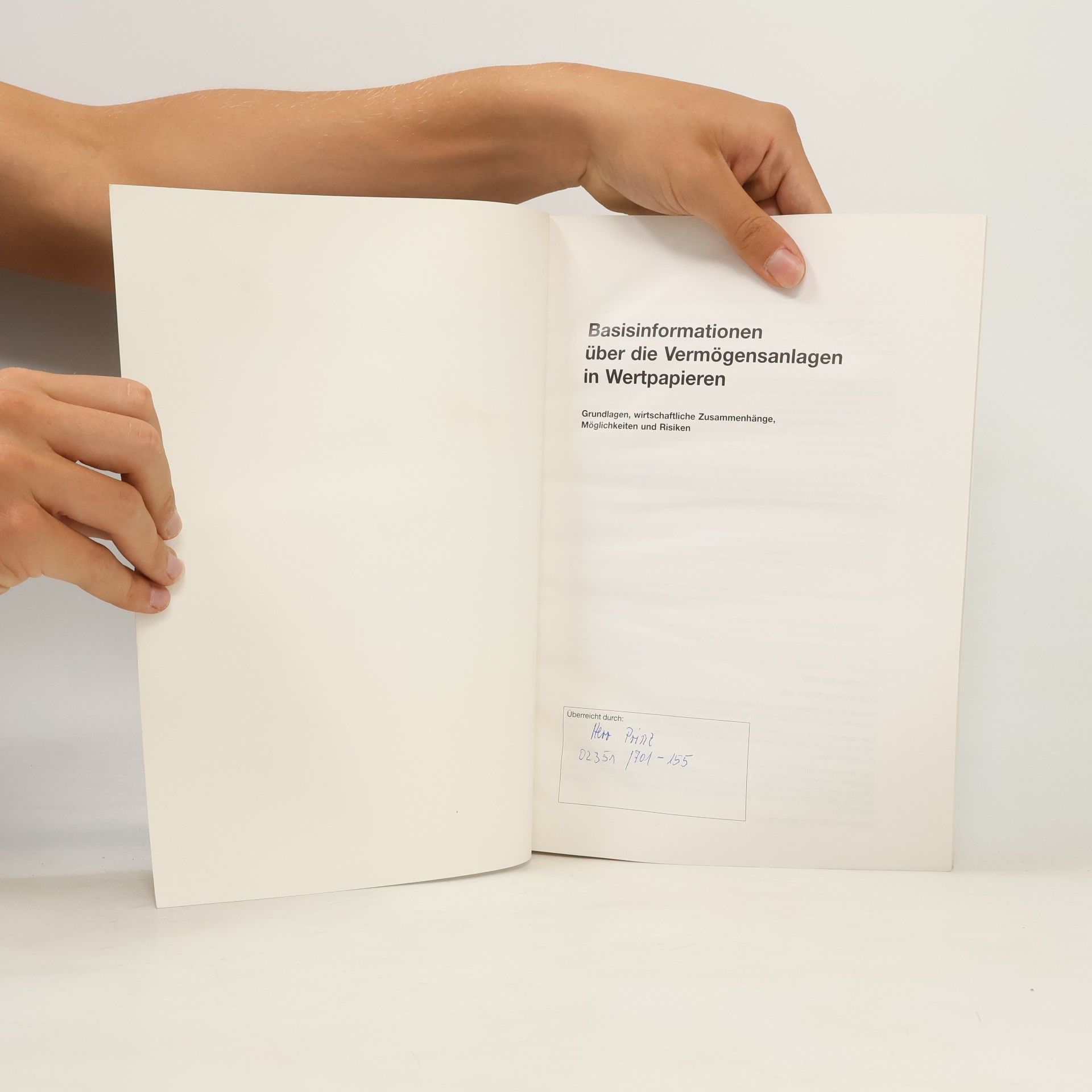 Autorenkollektiv Basisinformationen über die Vermögensanlage in Aktien und Genussscheinen