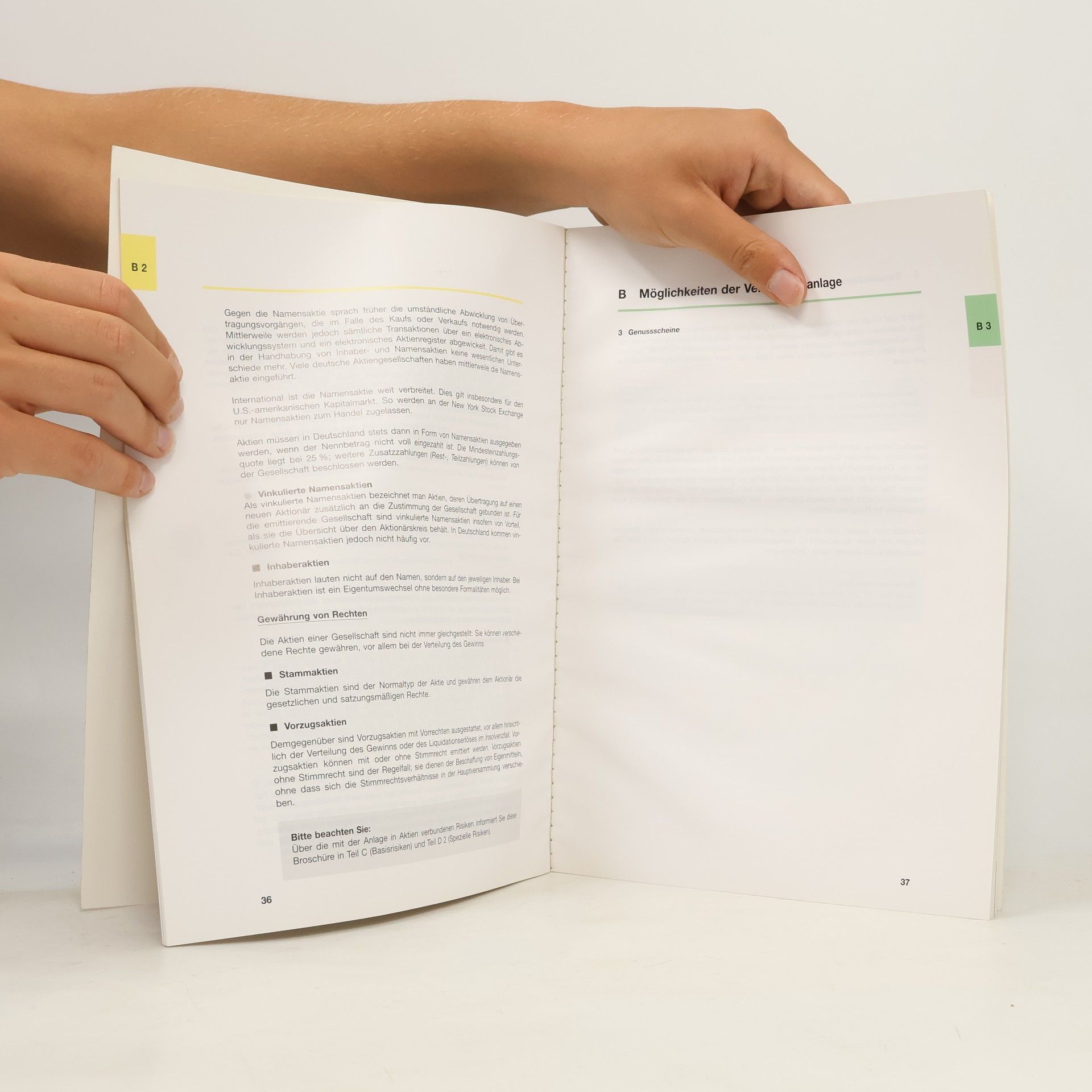 Autorenkollektiv Basisinformationen über die Vermögensanlage in Aktien und Genussscheinen