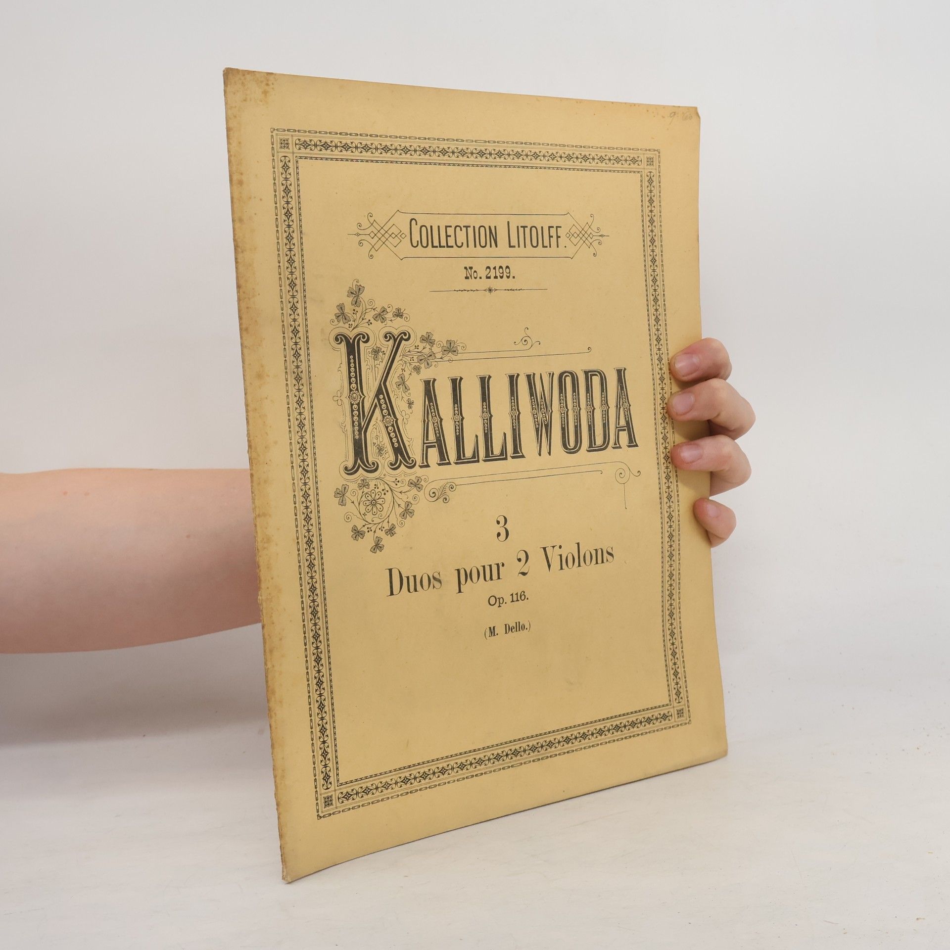 J. W. Kalliwoda Trois Duos progressifs et concertants pour deux Violons