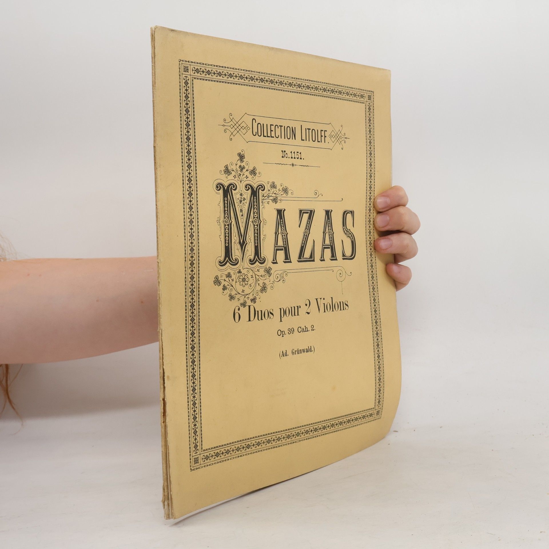Autorenkollektiv Mazas. 6 Duos pour 2 Violons, Op. 39, Cah. 2