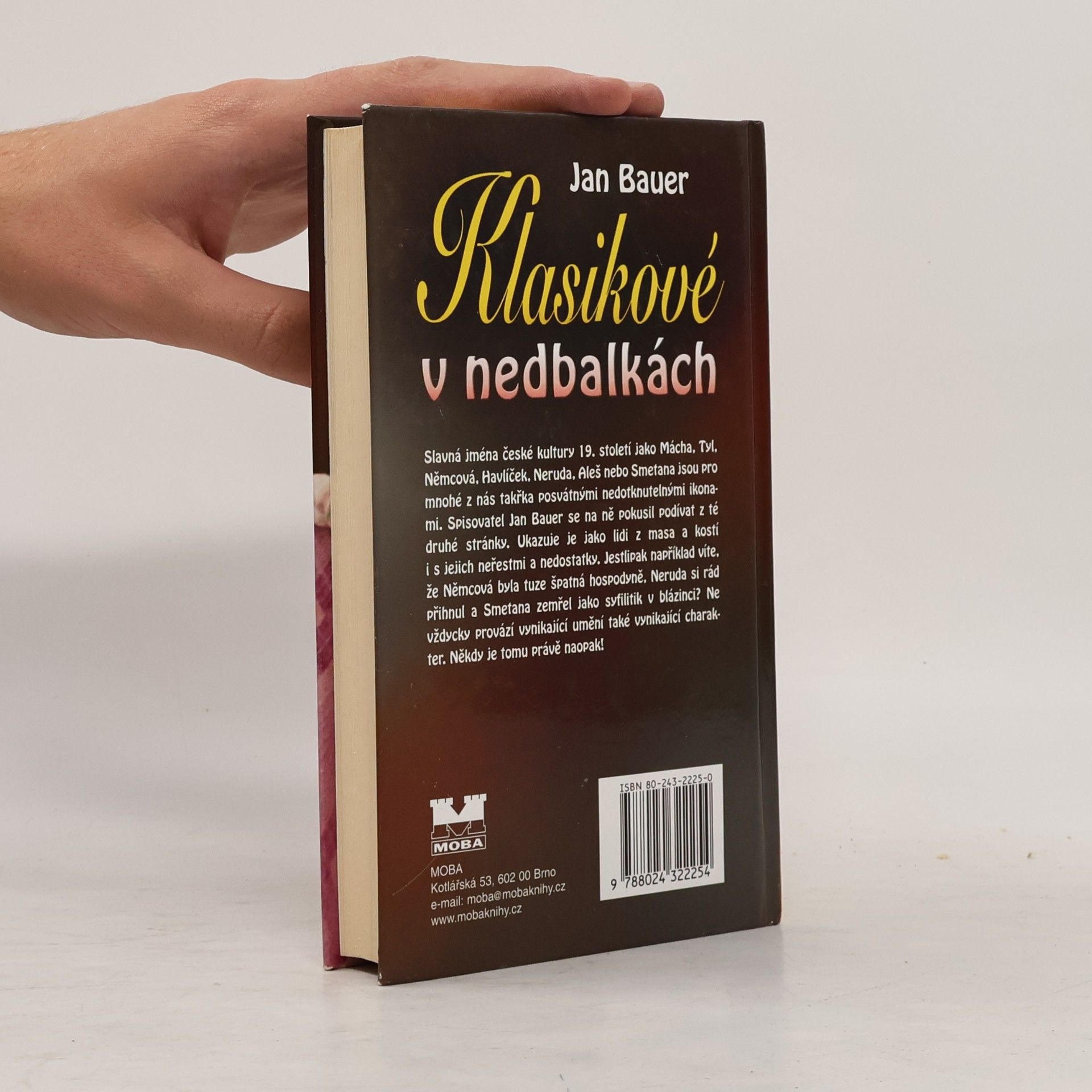 Jan Bauer Klasikové v nedbalkách : za kulisami českého 19. století