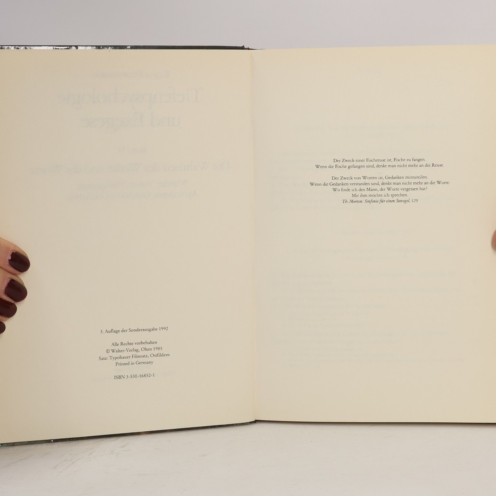Eugen Drewermann Tiefenpsychologie und Exegese. Band II