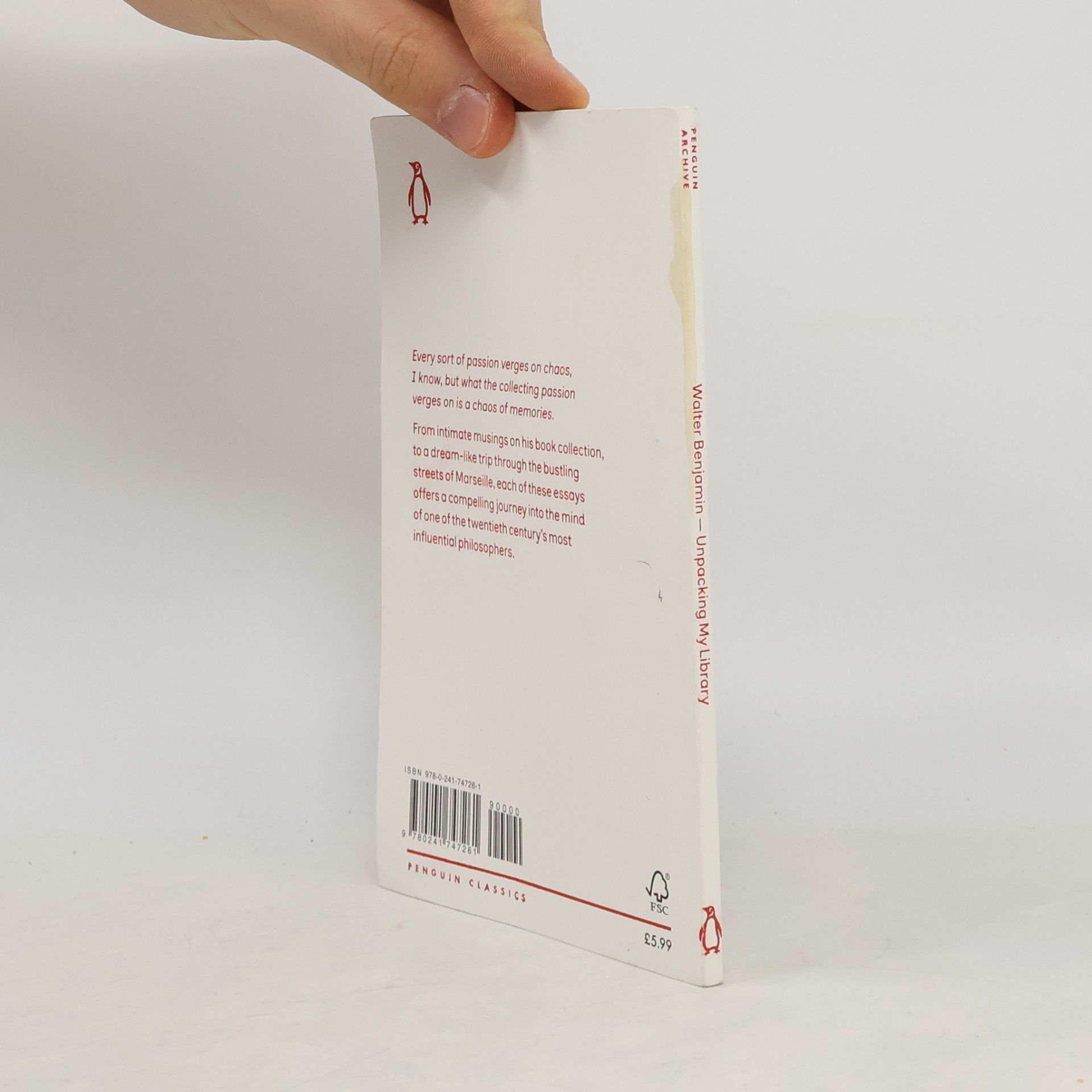 Walter Benjamin Penguin Archive: Unpacking My Library