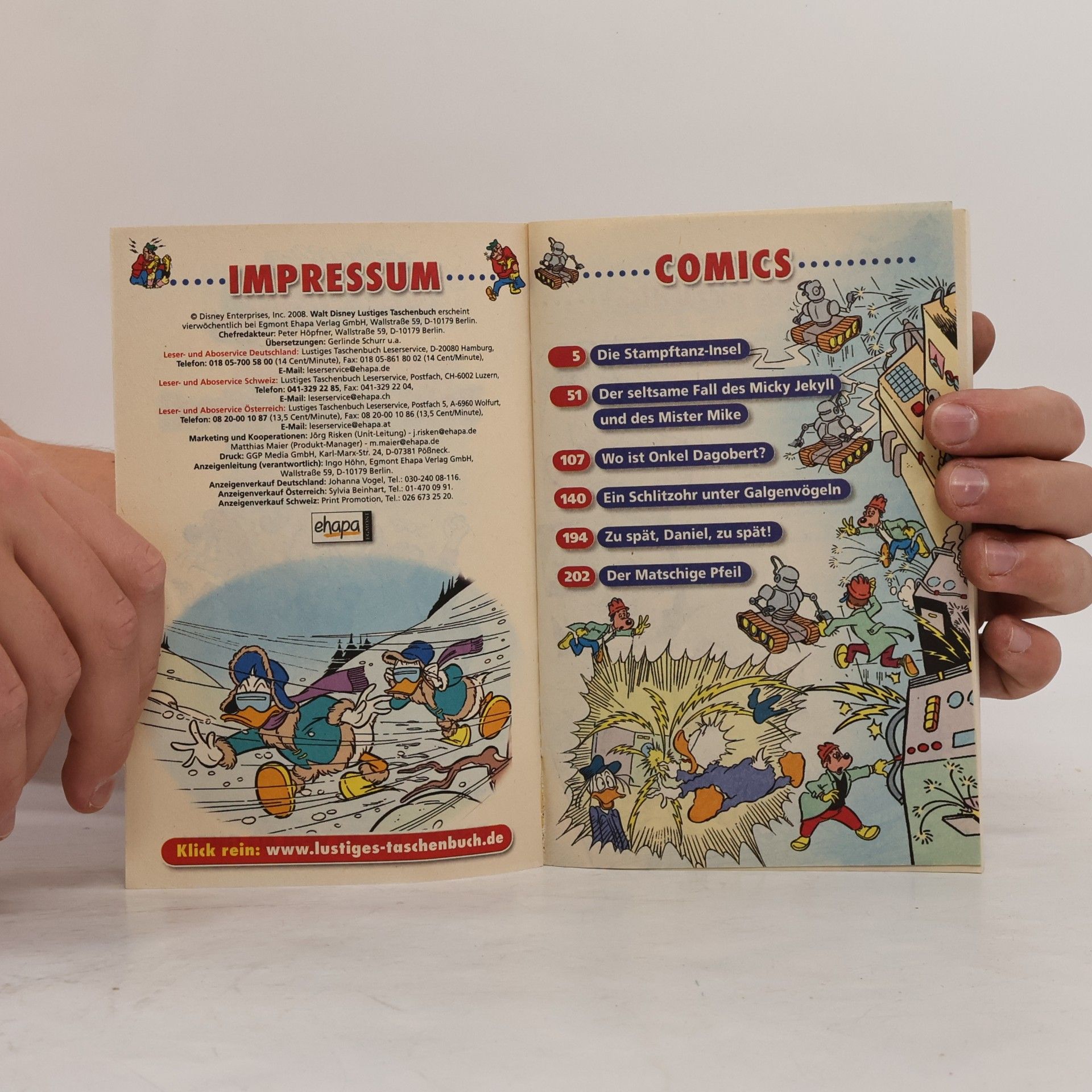 Walt Disney Lustiges Taschenbuch 212. Wo ist Onkel Dagobert?