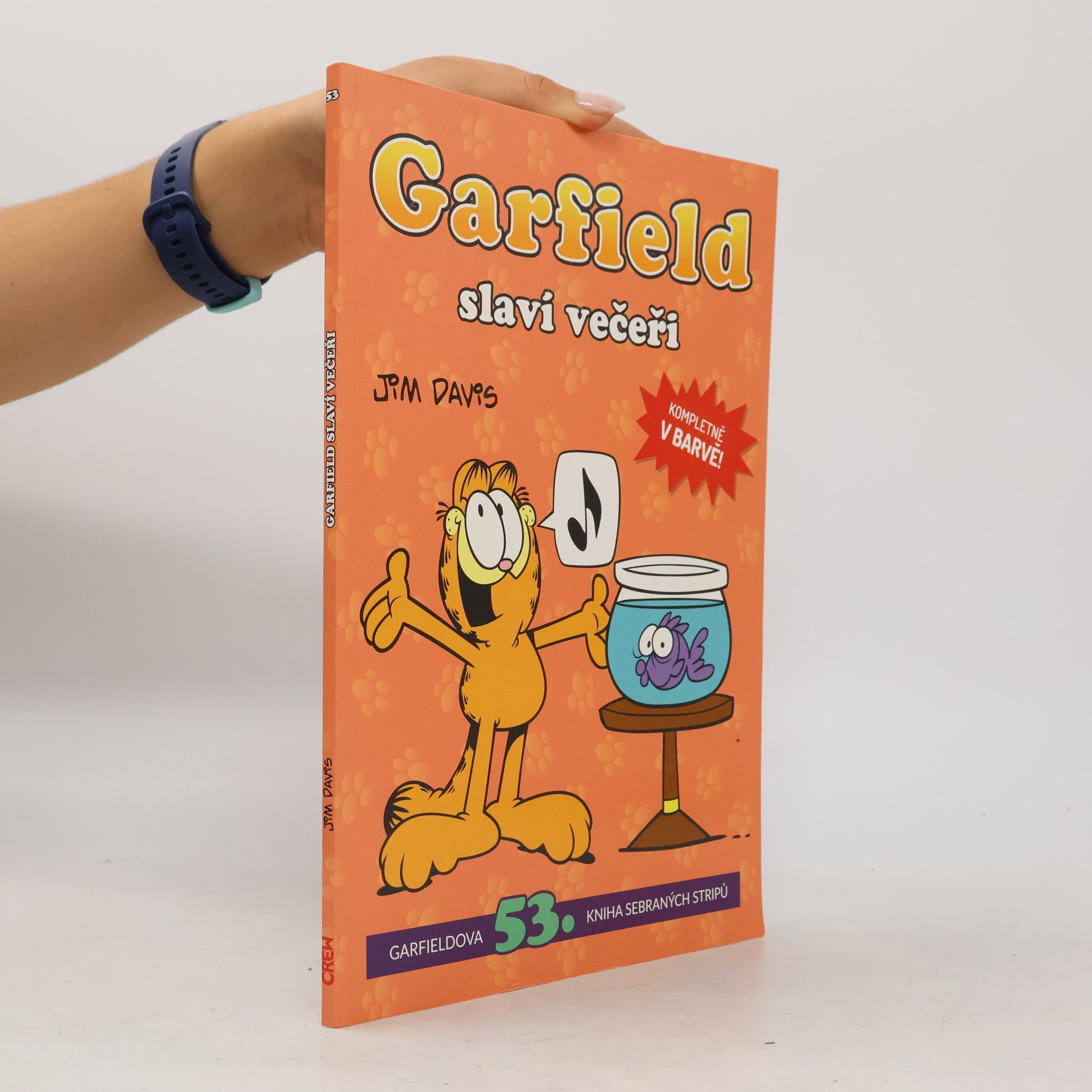 Jim Davis Garfield slaví večeři