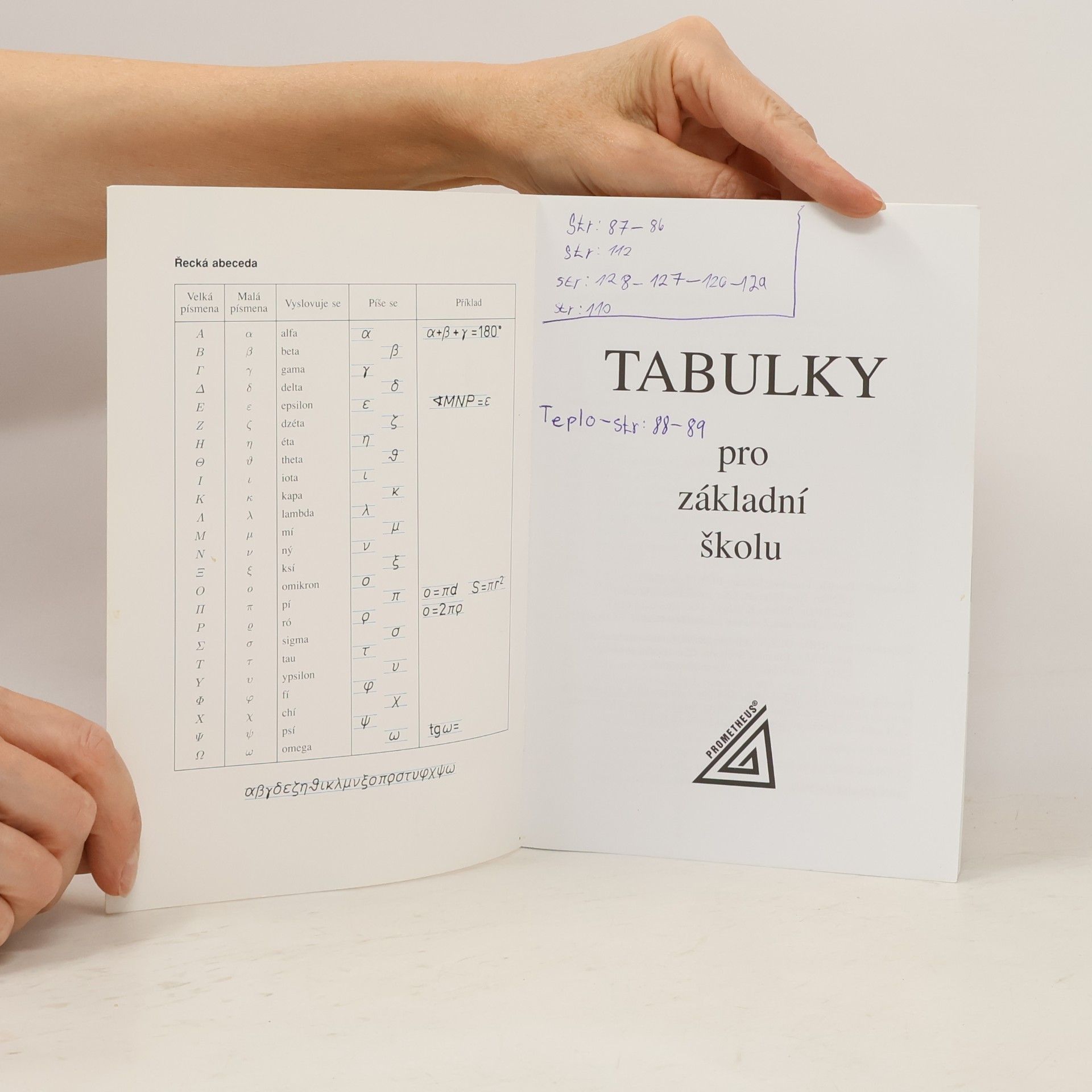 František Běloun Tabulky pro základní školu