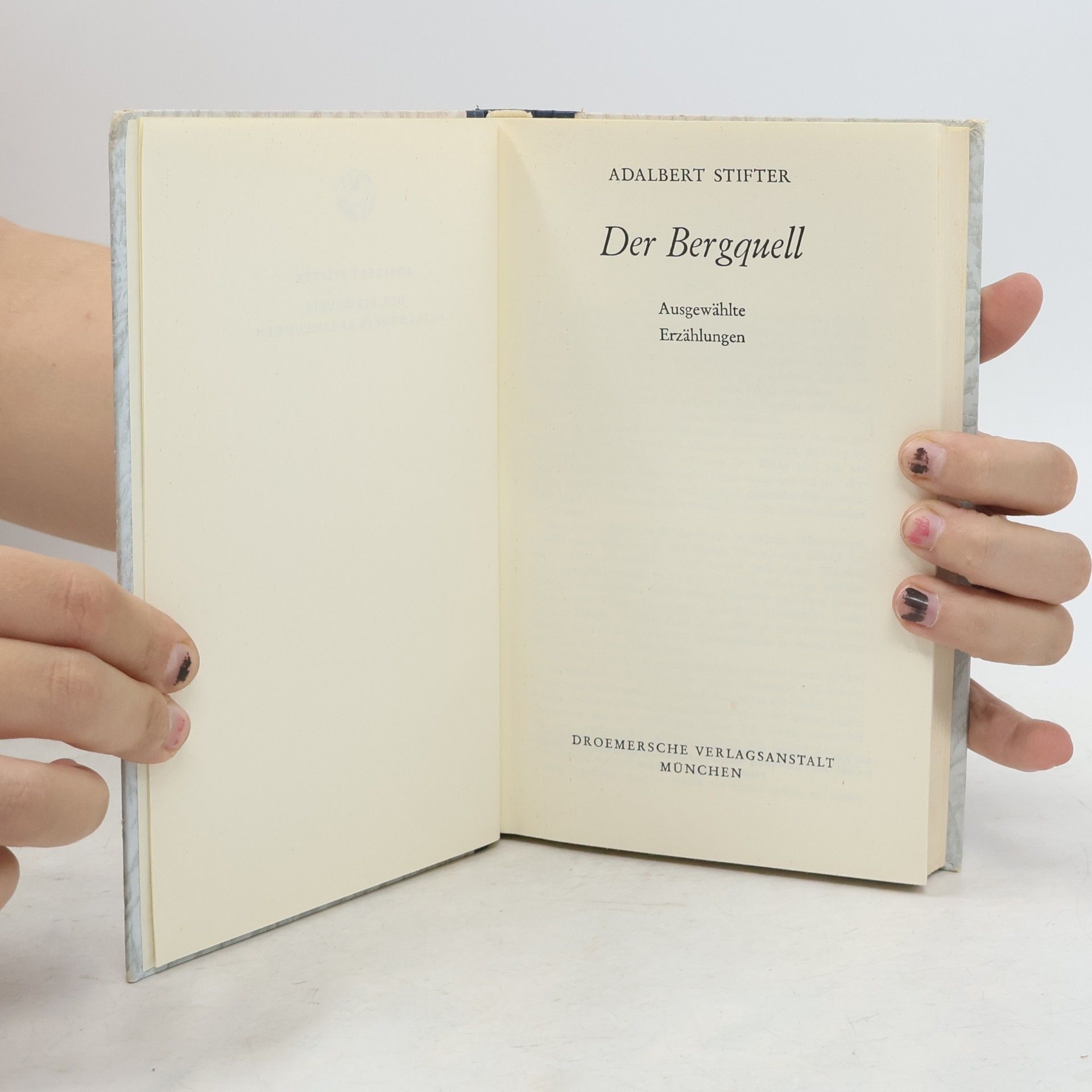 Adalbert Stifter Der Bergquell