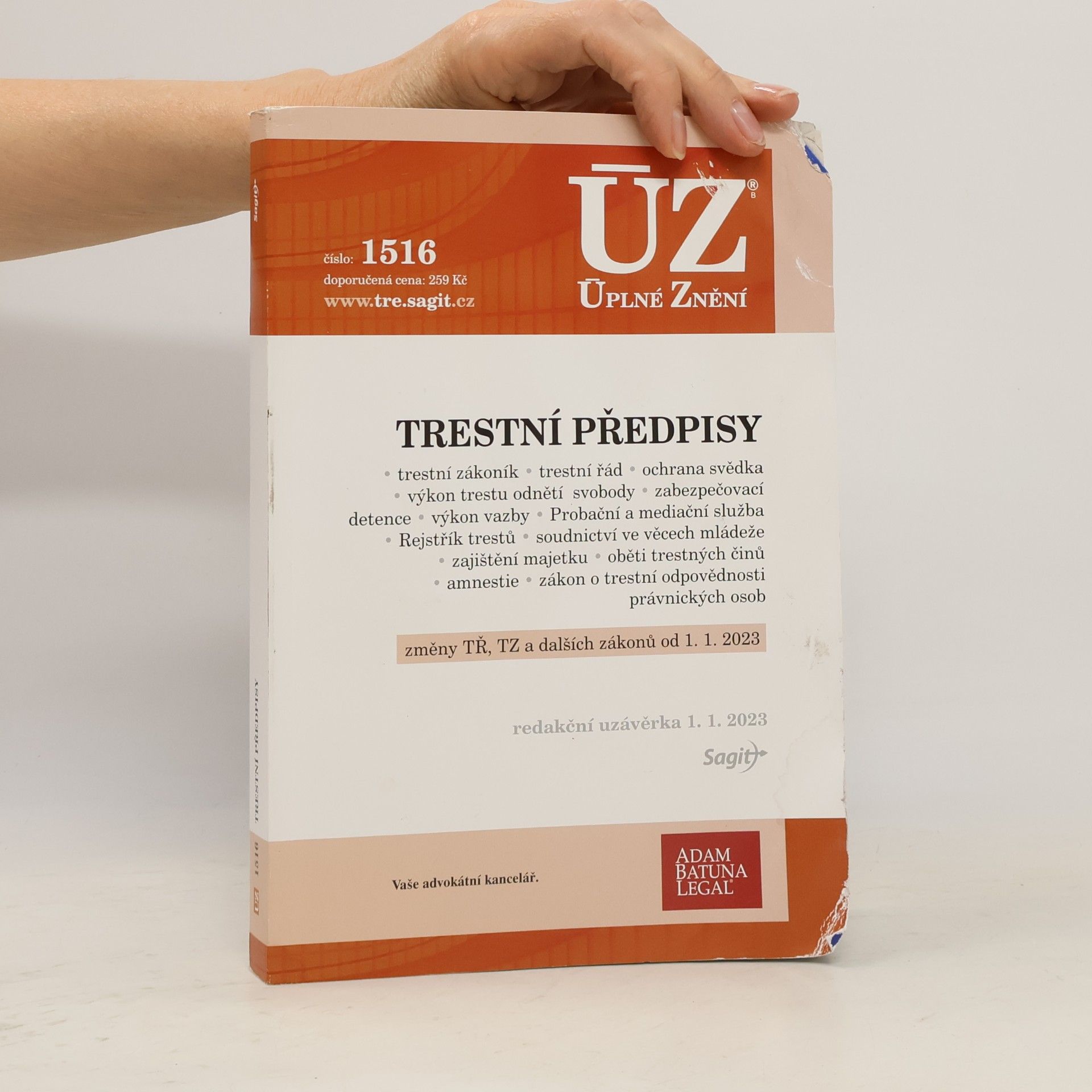 Kolektiv autorů Trestní předpisy [ÚZ 2023 č. 1516]