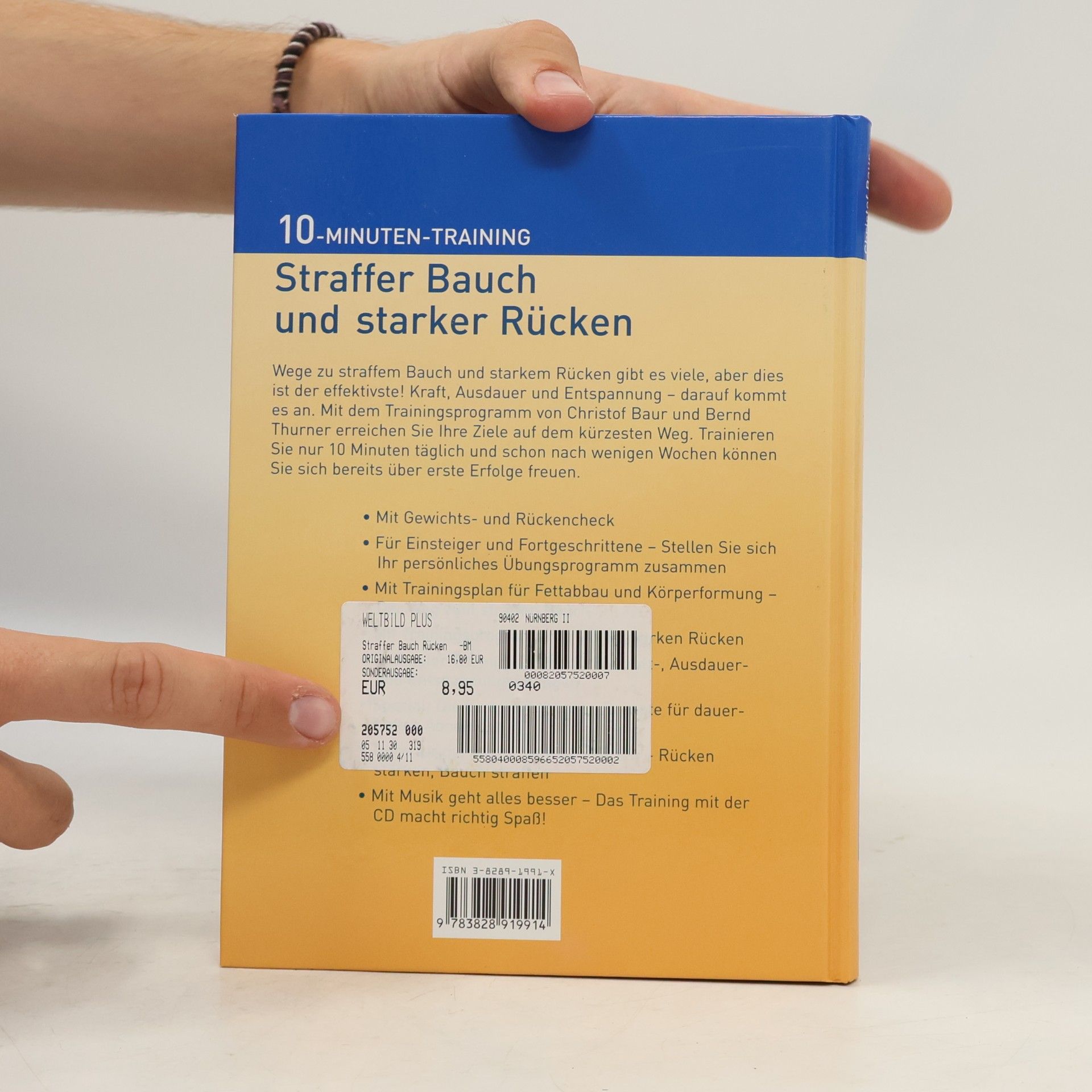 Christof Baur Straffer Bauch und starker Rücken. 10-Minuten-Training. Inkl. CD