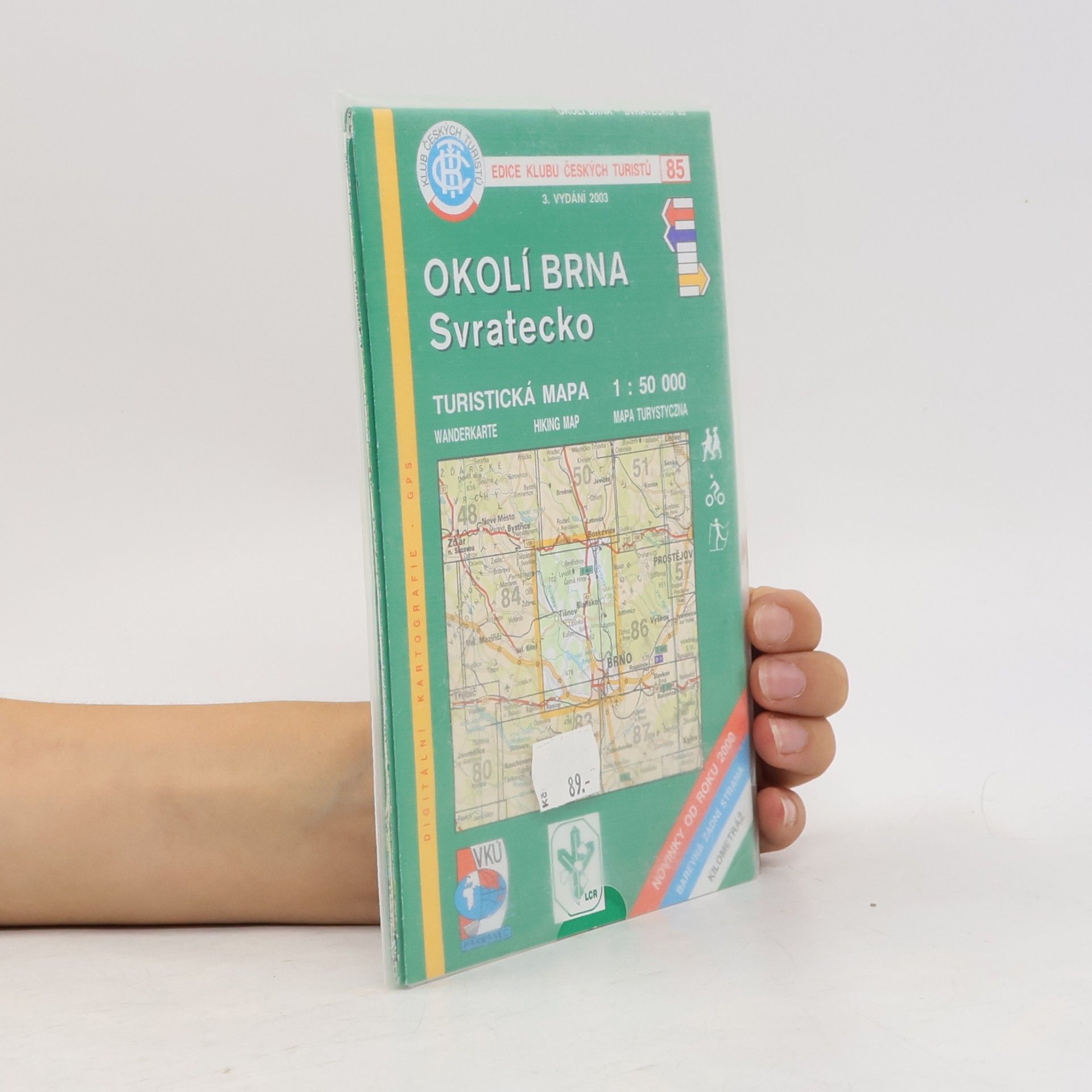 Kolektiv autorů Okolí Brna : Svratecko : turistická mapa 1:50 000