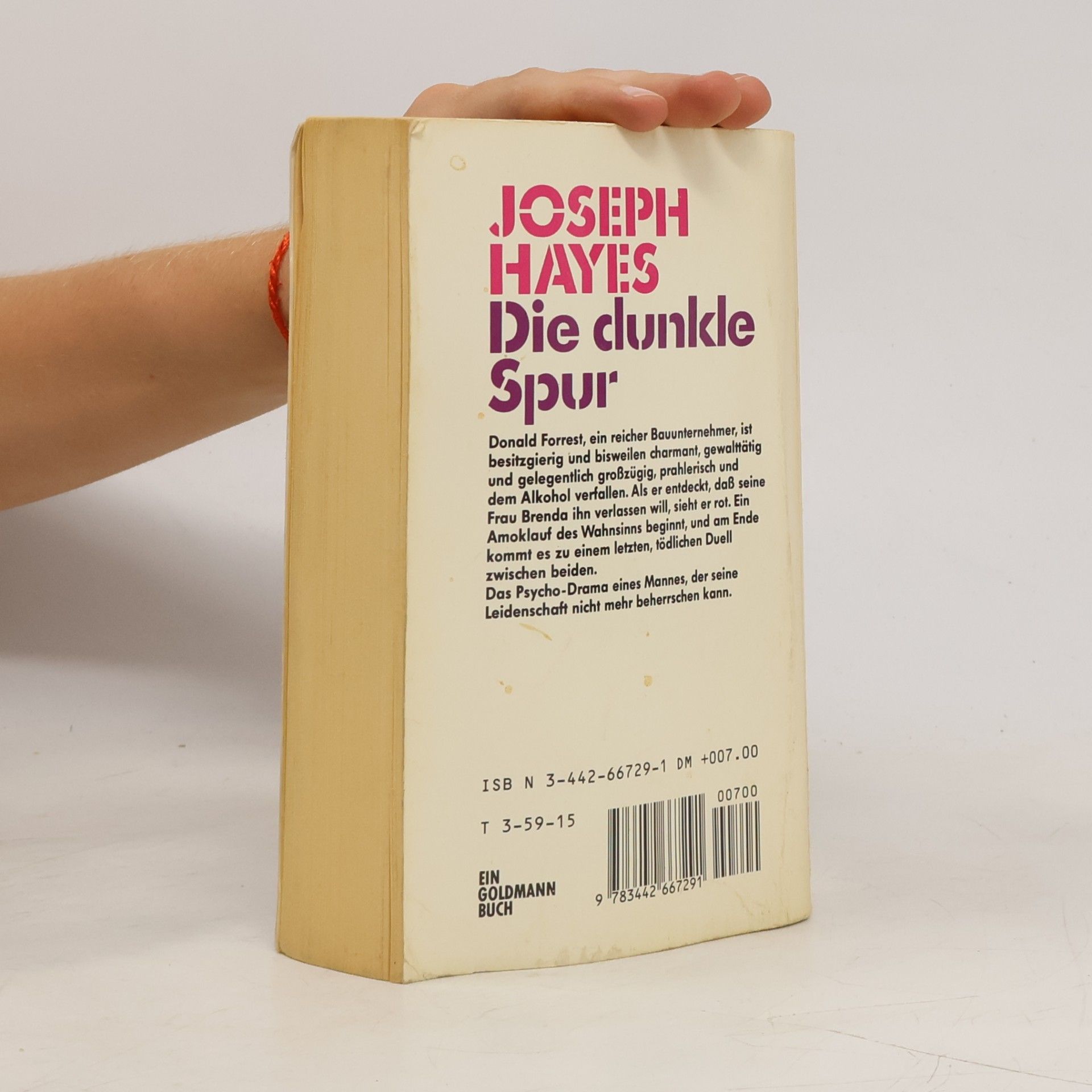Joseph Hayes Die dunkle Spur