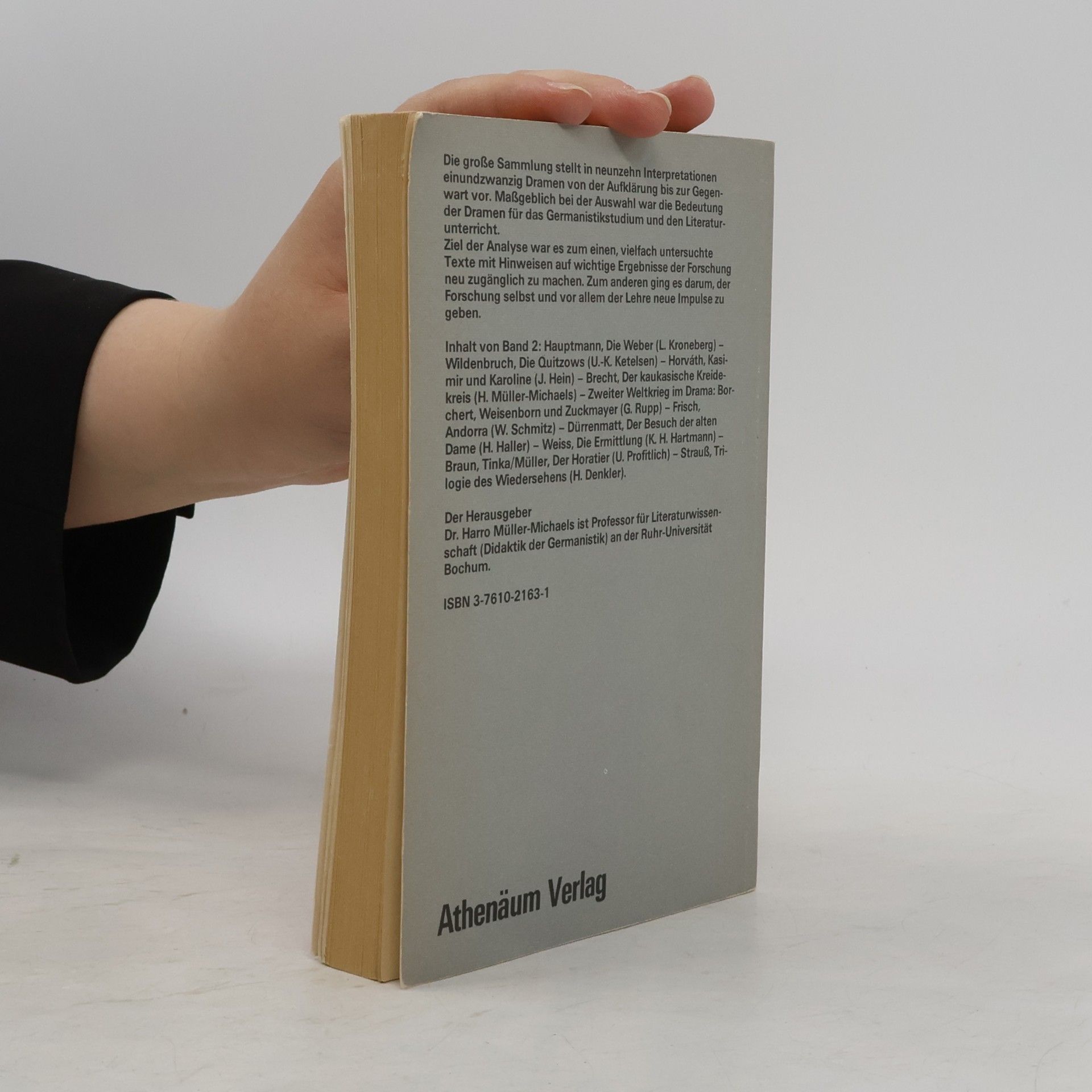 Harro Müller Michaels Athenäum Taschenbücher - 2: Deutsche Dramen