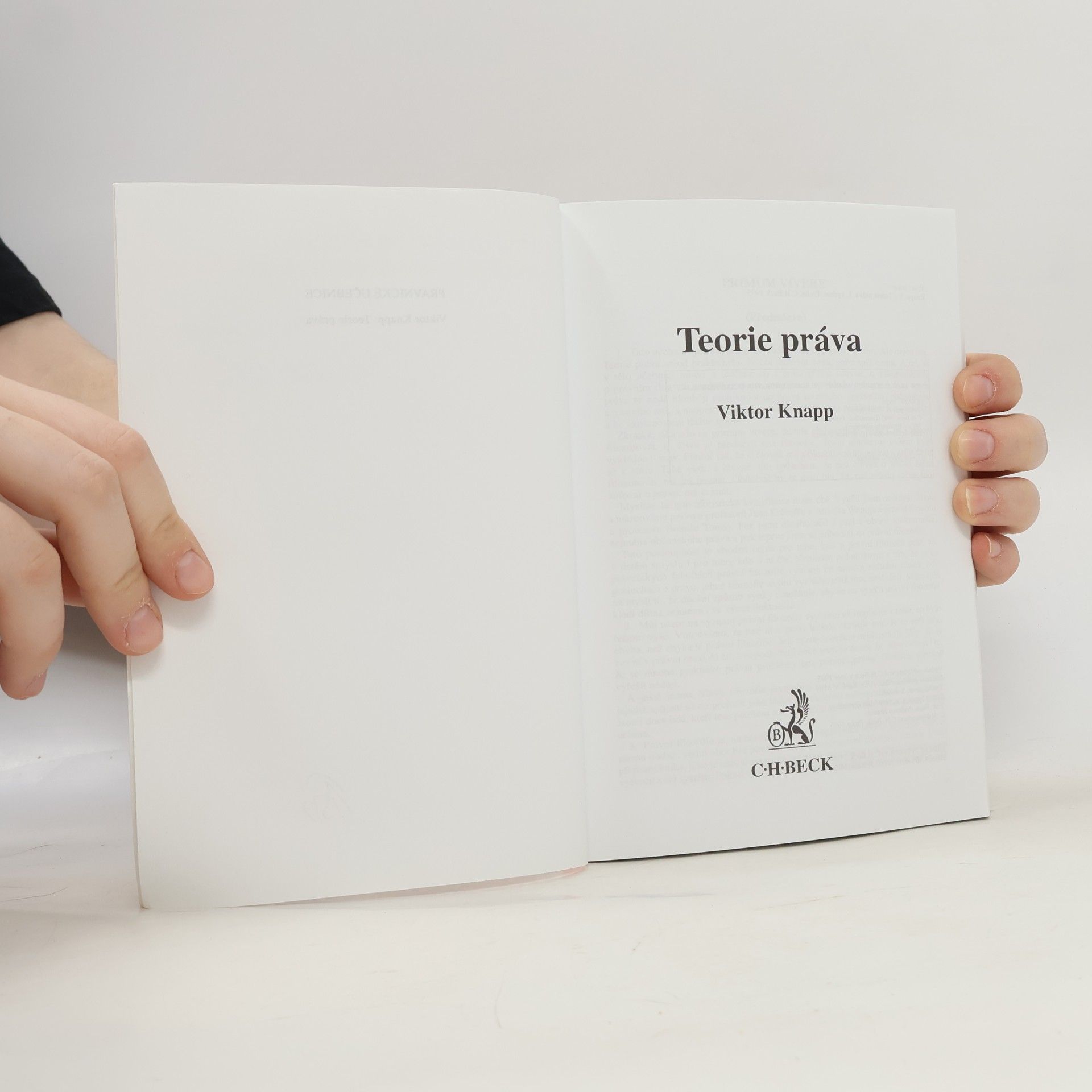 Viktor Knapp Teorie práva
