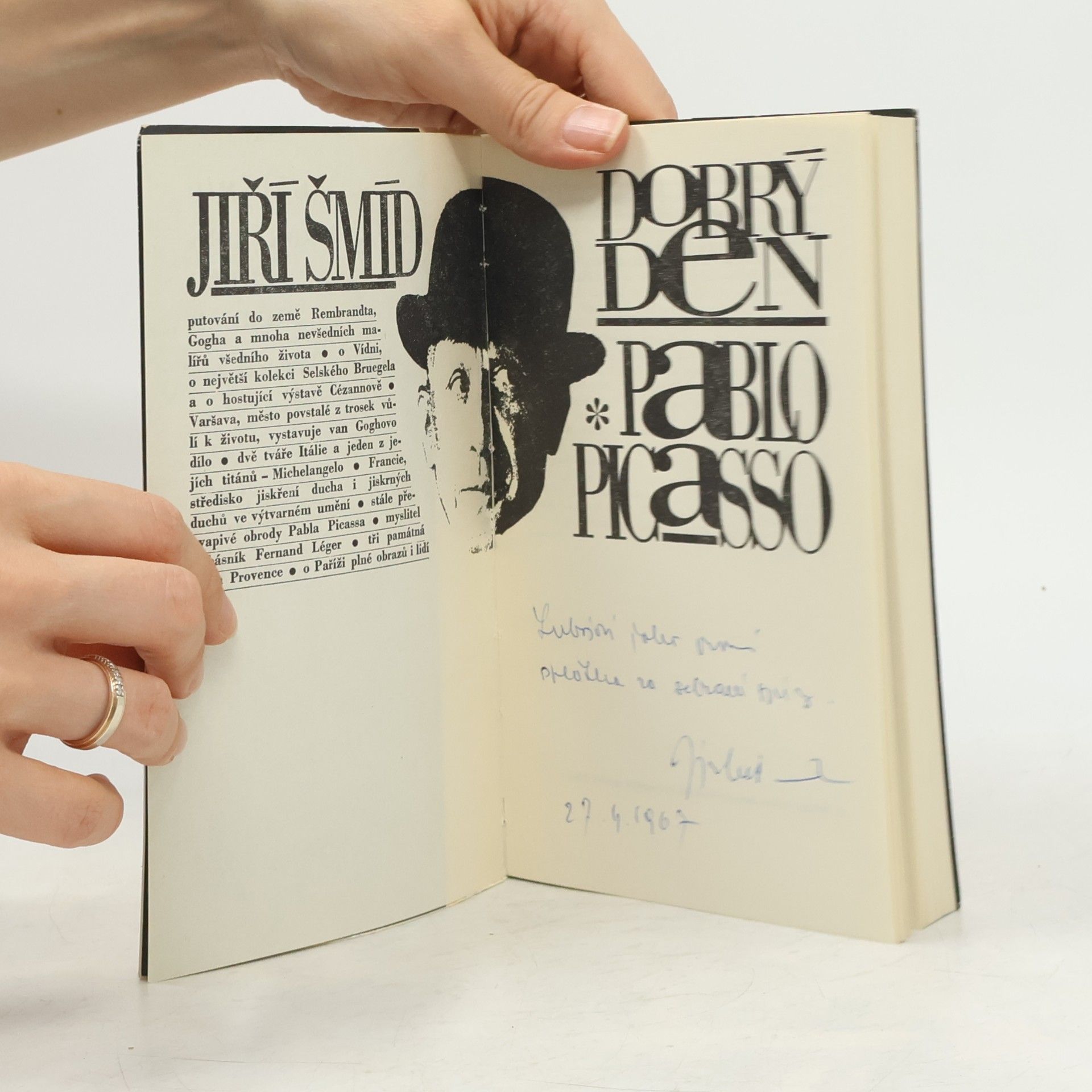 Jiří Šmíd Dobrý den Pablo Picasso. Úvahy sebrané cestou.