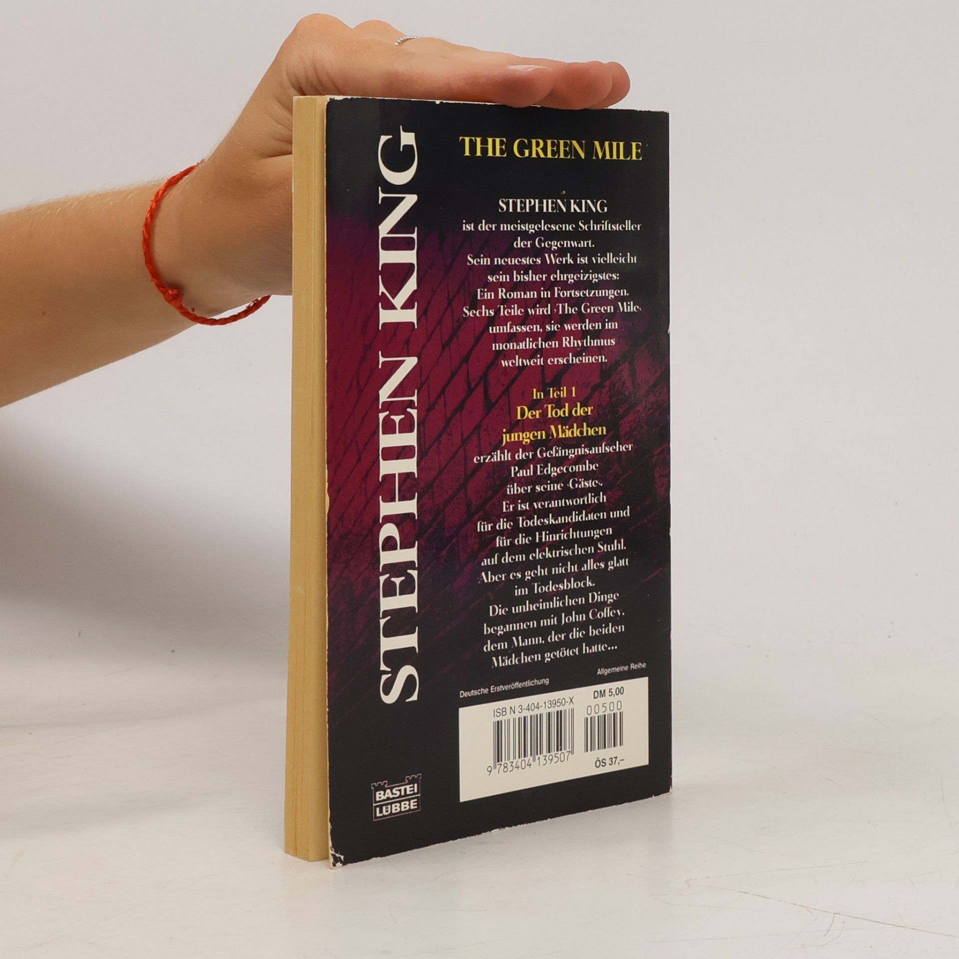 Stephen King The Green Mile, Teil 1: Der Tod Der Jungen Madchen