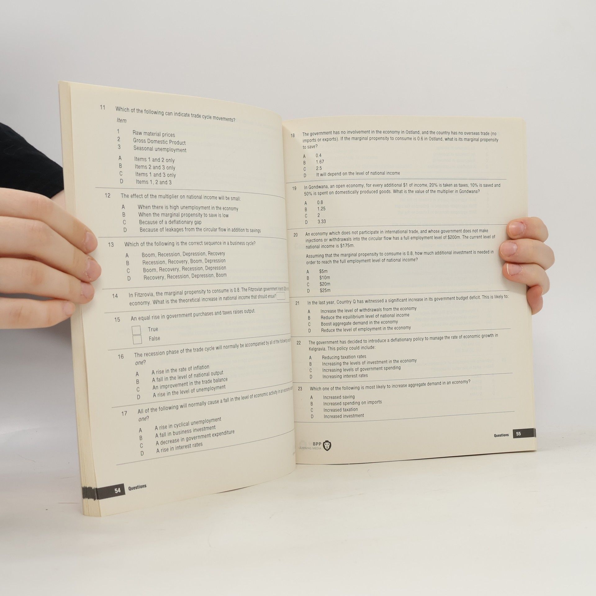 BPP Learning Media Staff CIMA Certificate - C04: Fundamentals of Business Economics