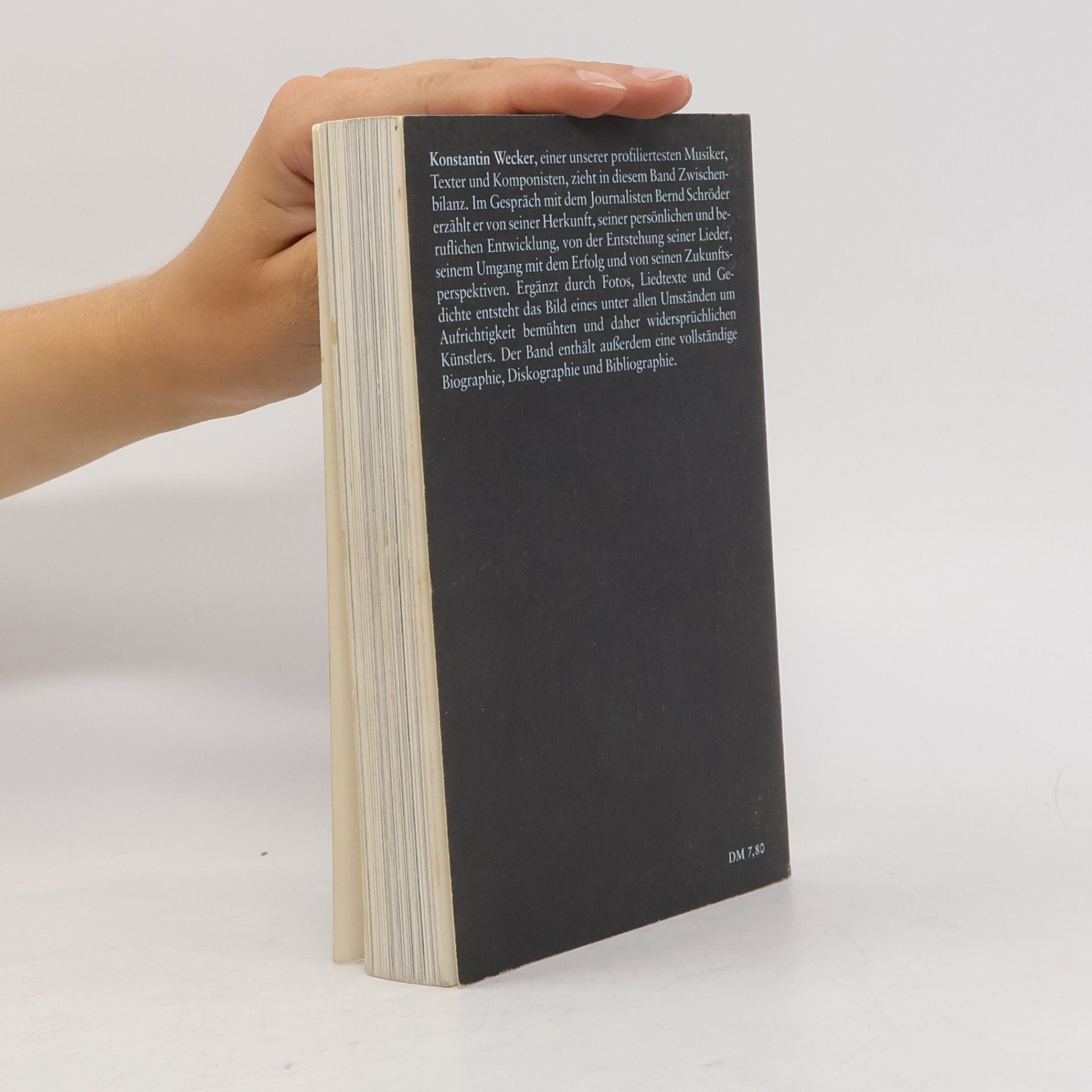 Hans-Bernd Schroeder Das Konstantin Wecker-Buch