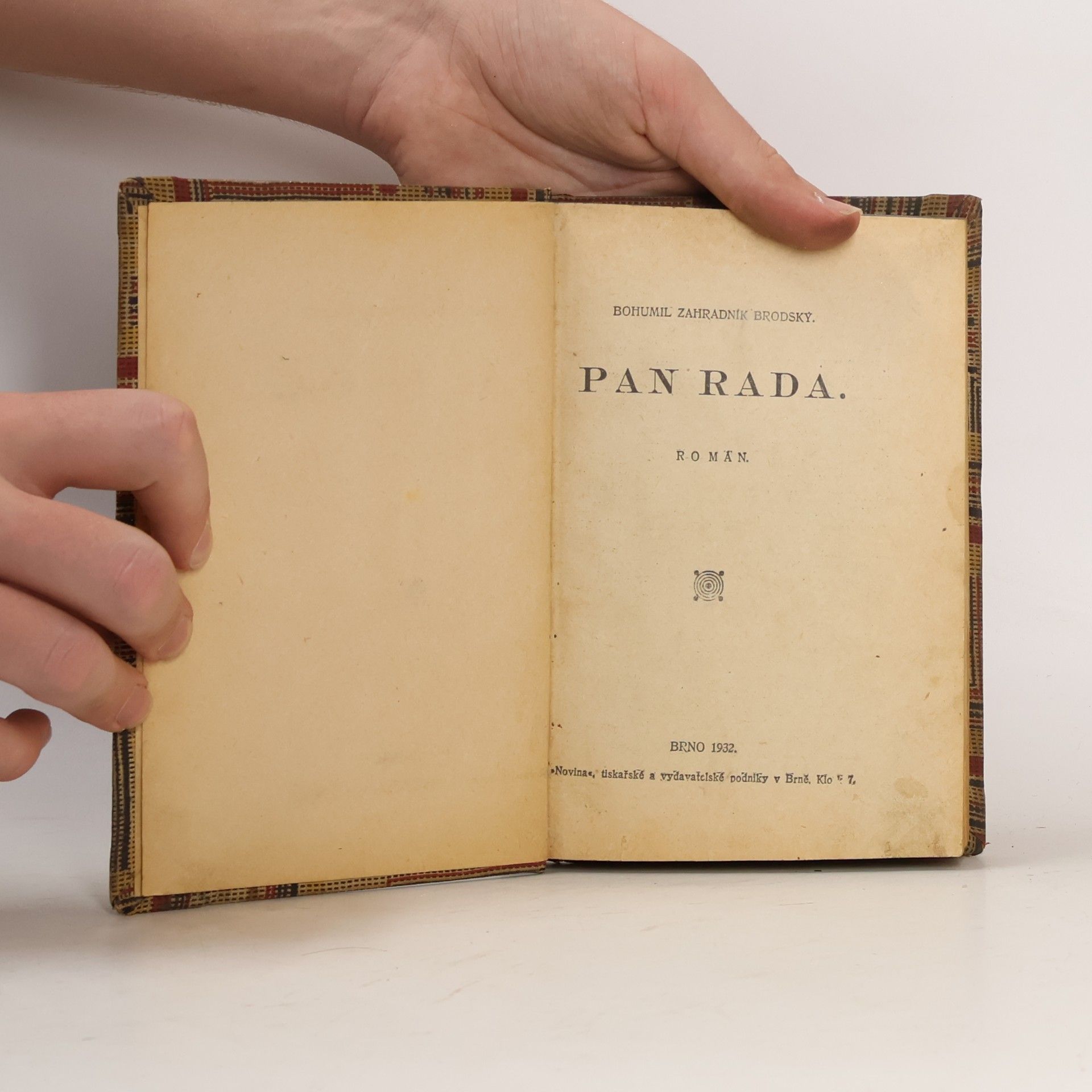 Bohumil Zahradník Brodský Pan Rada
